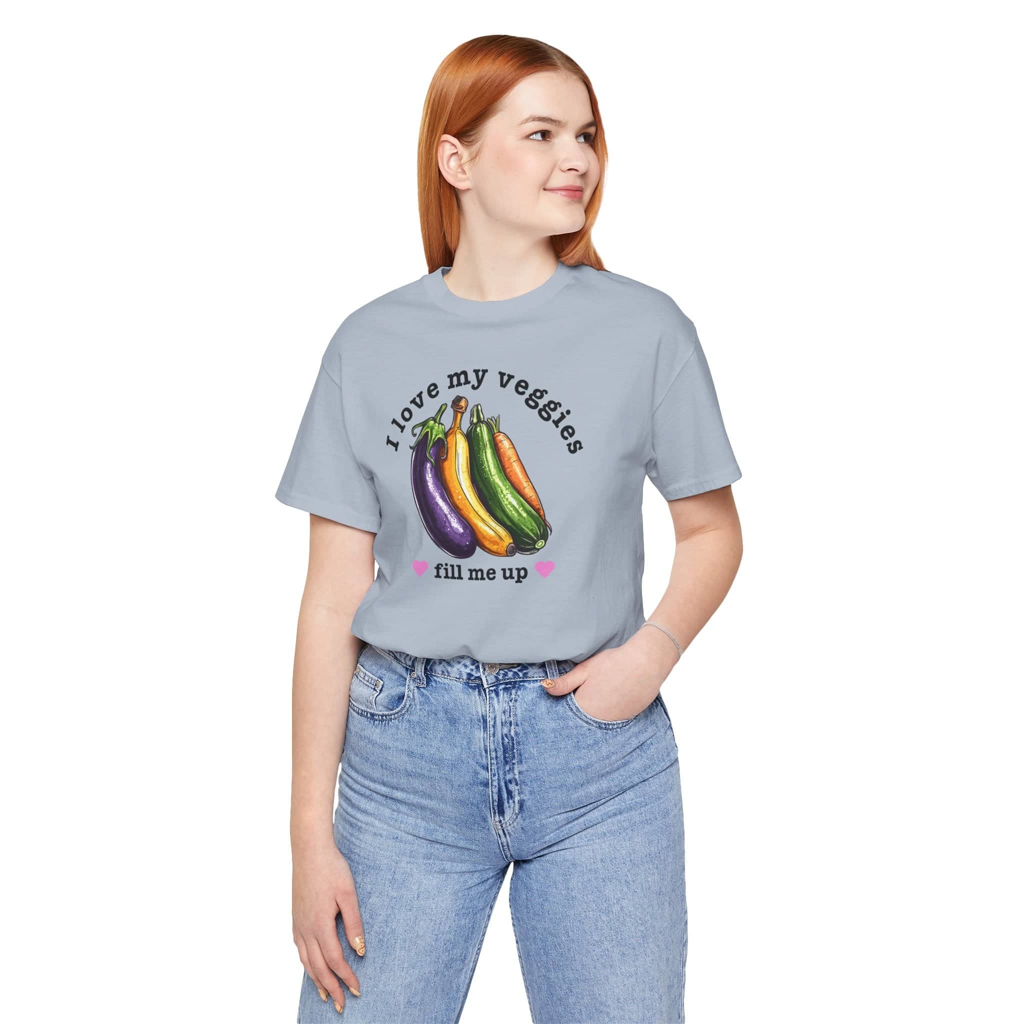 I Love My Veggies Fill Me Up Shirt Funny Vegetable Lover Tee