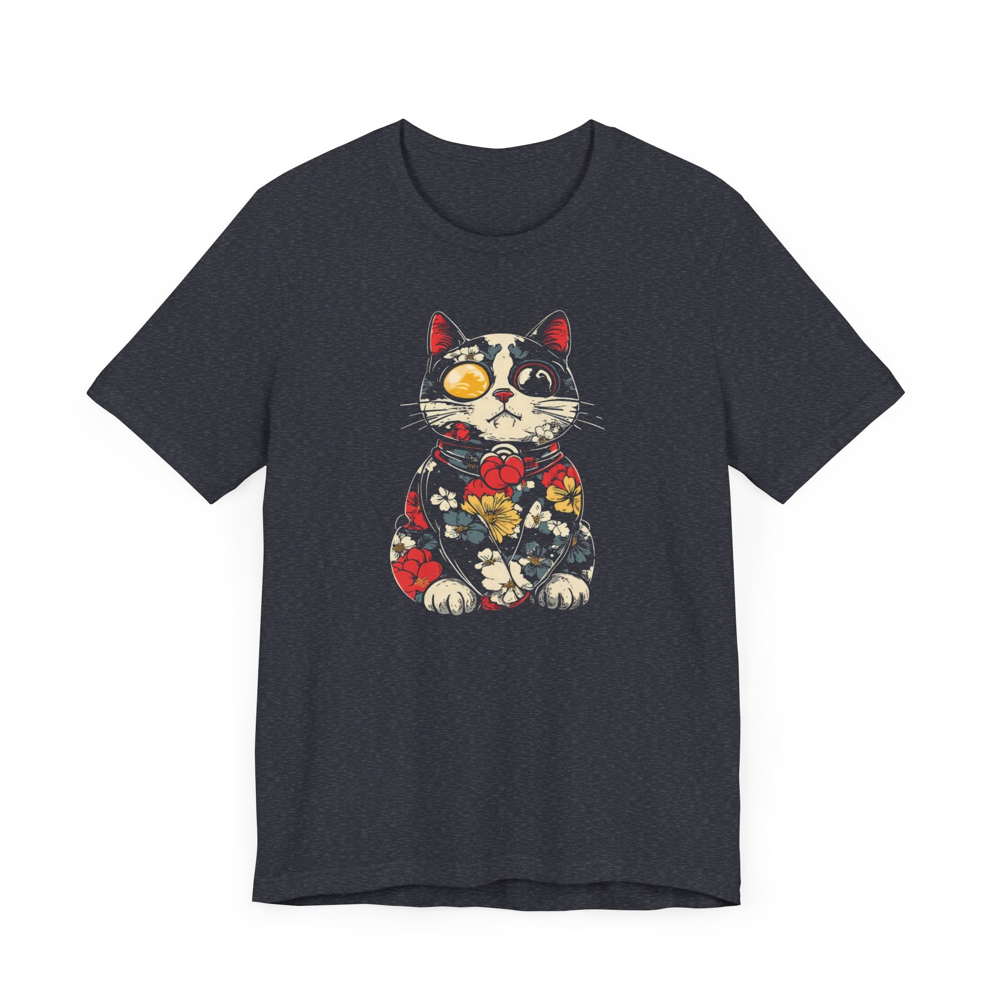 Floral Steampunk Cat T-Shirt