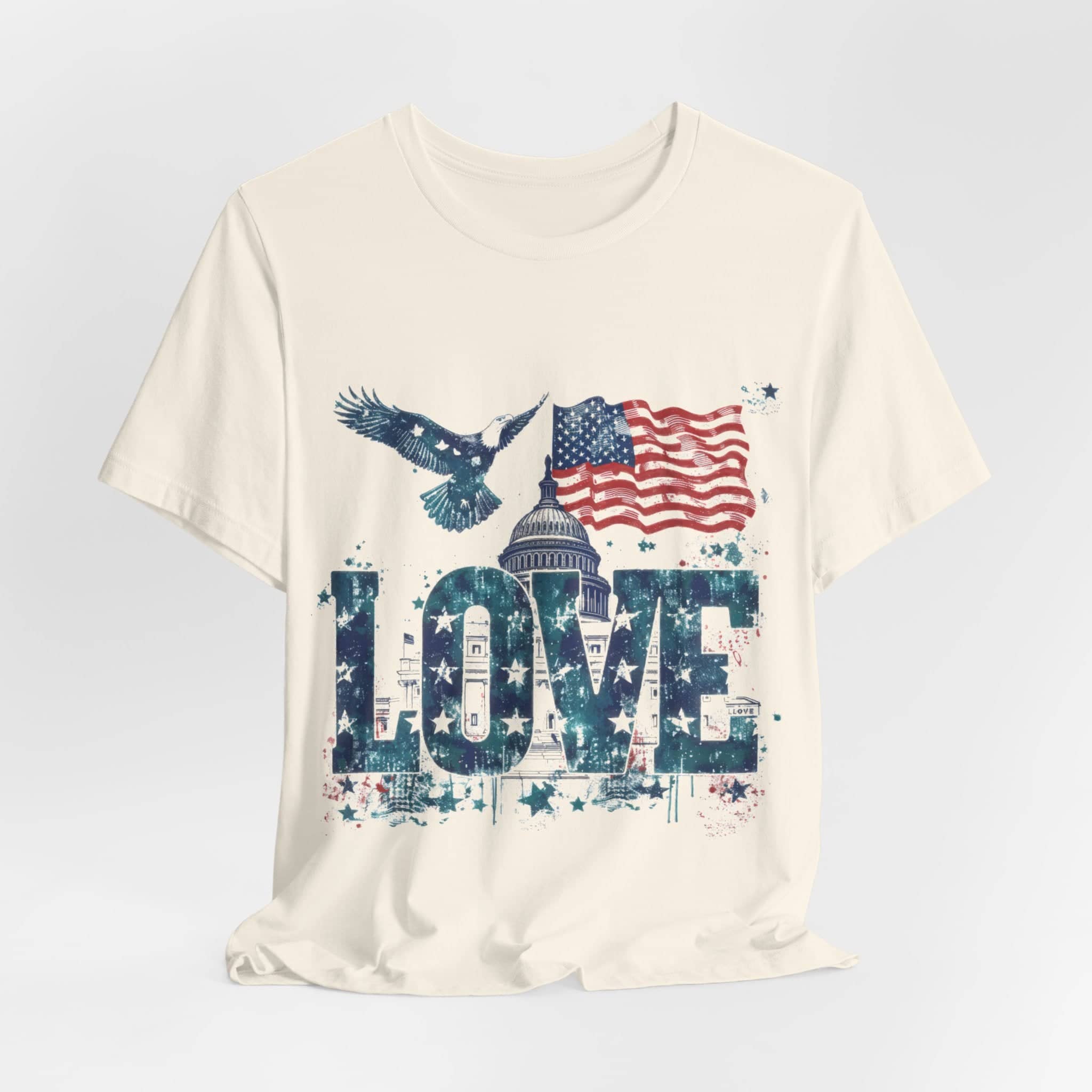 Patriotic Love Tee Unisex Jersey Short Sleeve Tee