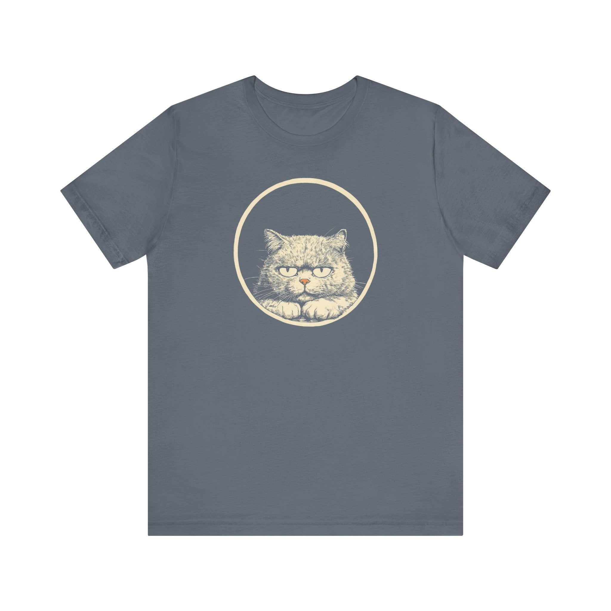 Grumpy Persian Cat Graphic Tee – Vintage Style Cat Lover Shirt
