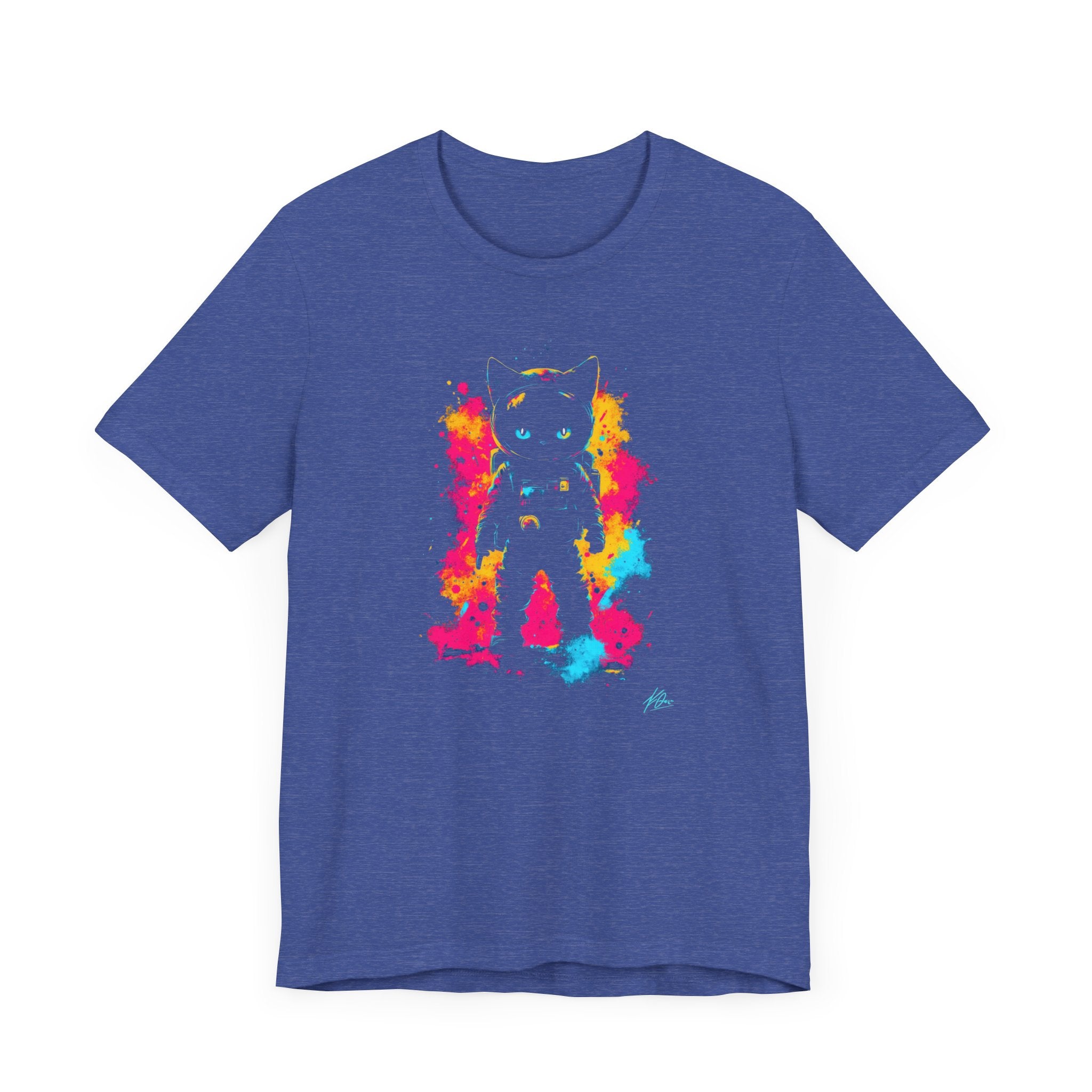 Neon Astronaut Cat T-Shirt