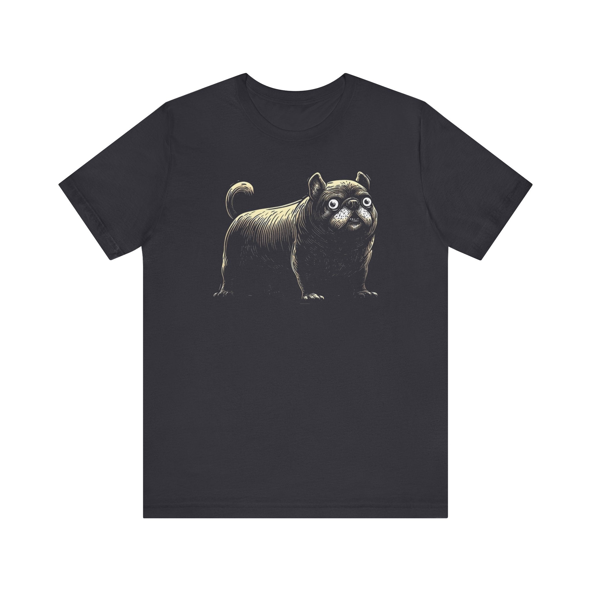 Quirky Pug T-Shirt – Unique Black Pug Graphic Tee