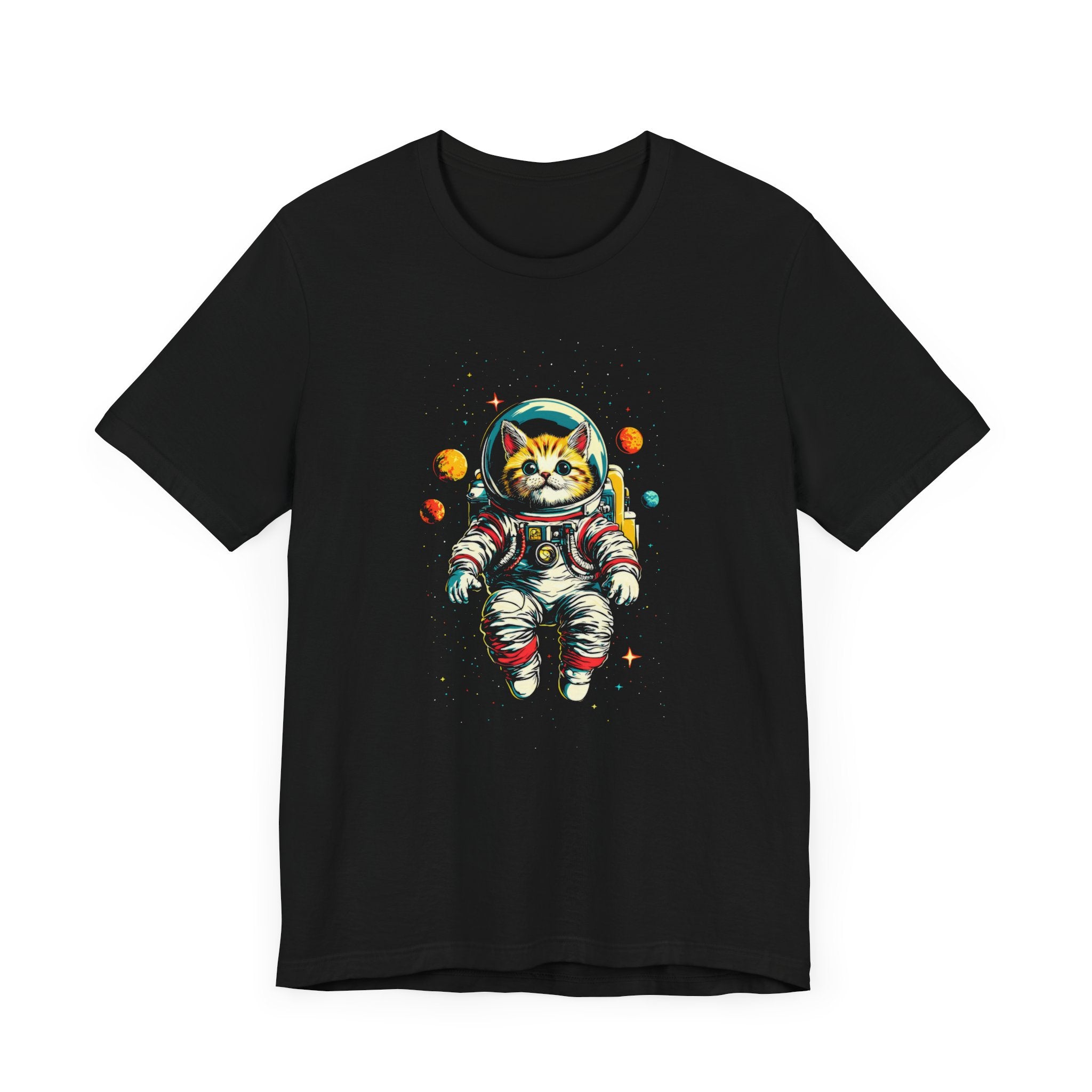 Astronaut Cat in Space T-Shirt