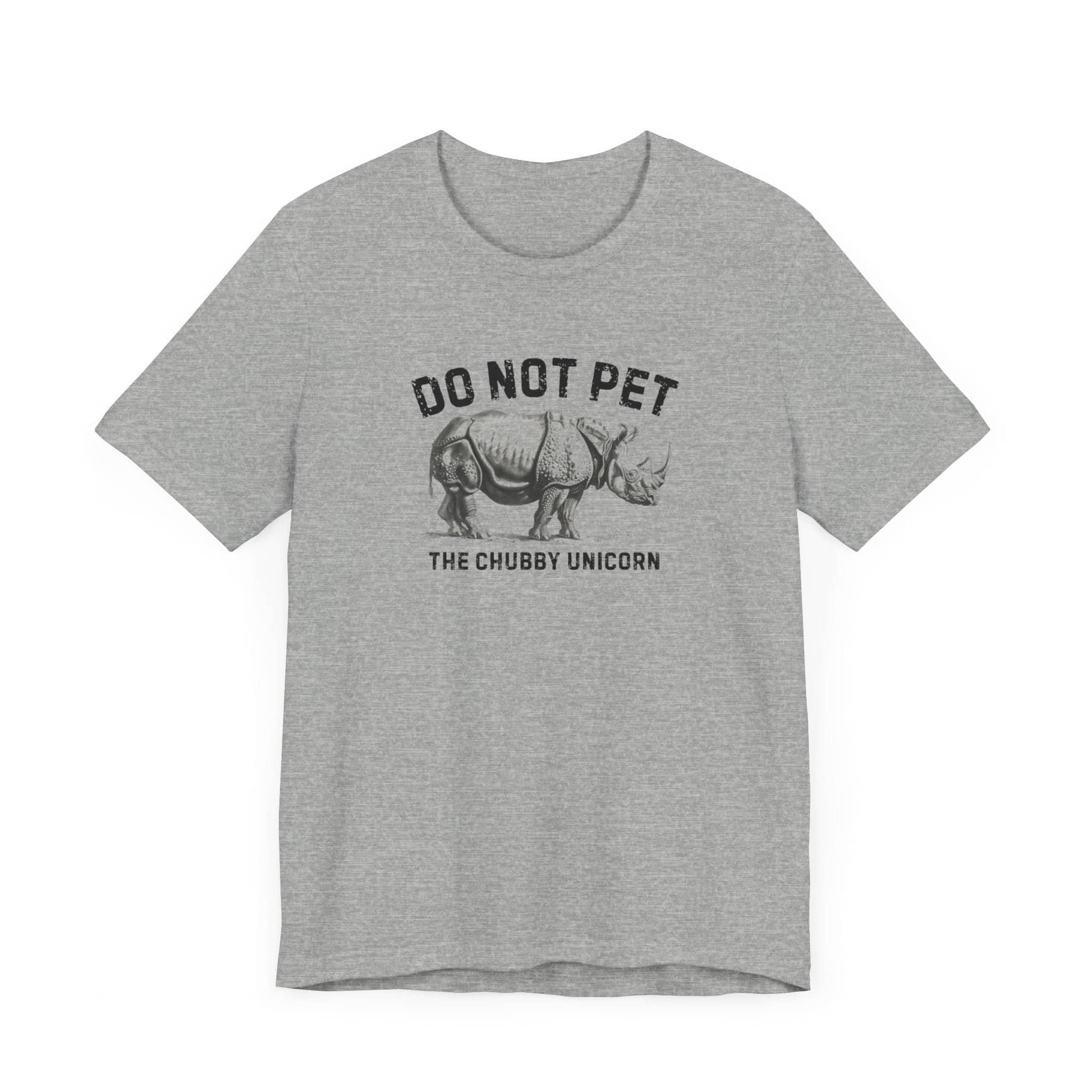 Do Not Pet The Chubby Unicorn Shirt Funny Rhino Lover Tee