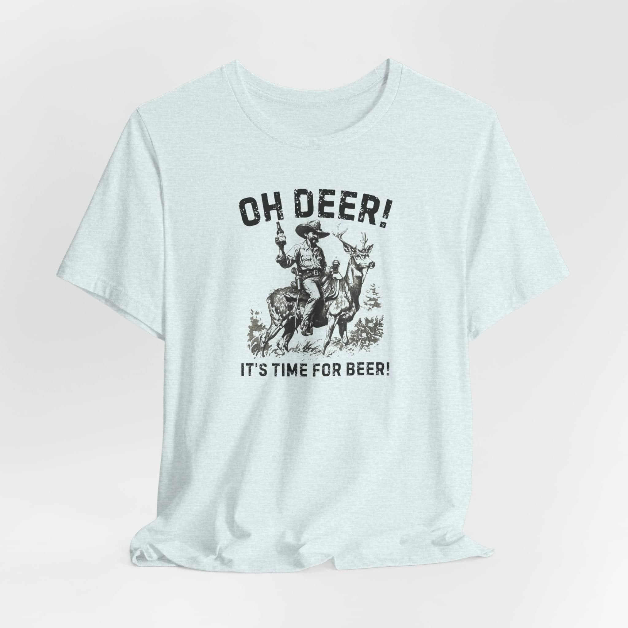 Oh Deer Its Time For Beer Shirt Funny Drinking Tee