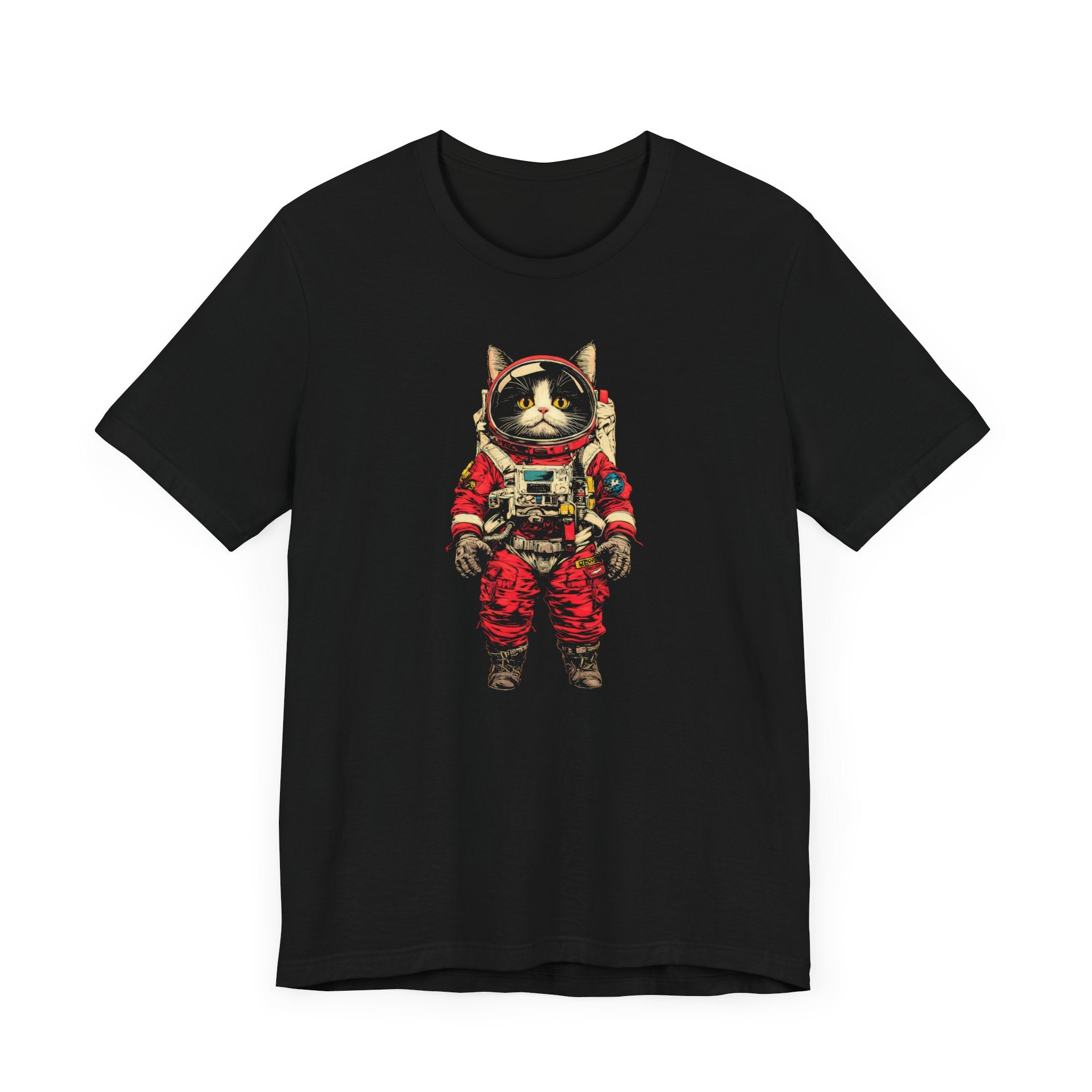 Fearless Space Cat Astronaut Graphic Tee
