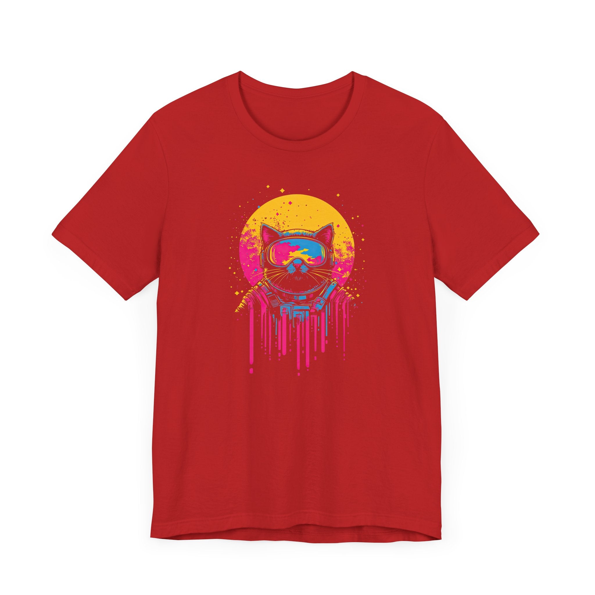 Retro Futuristic Cat T-Shirt