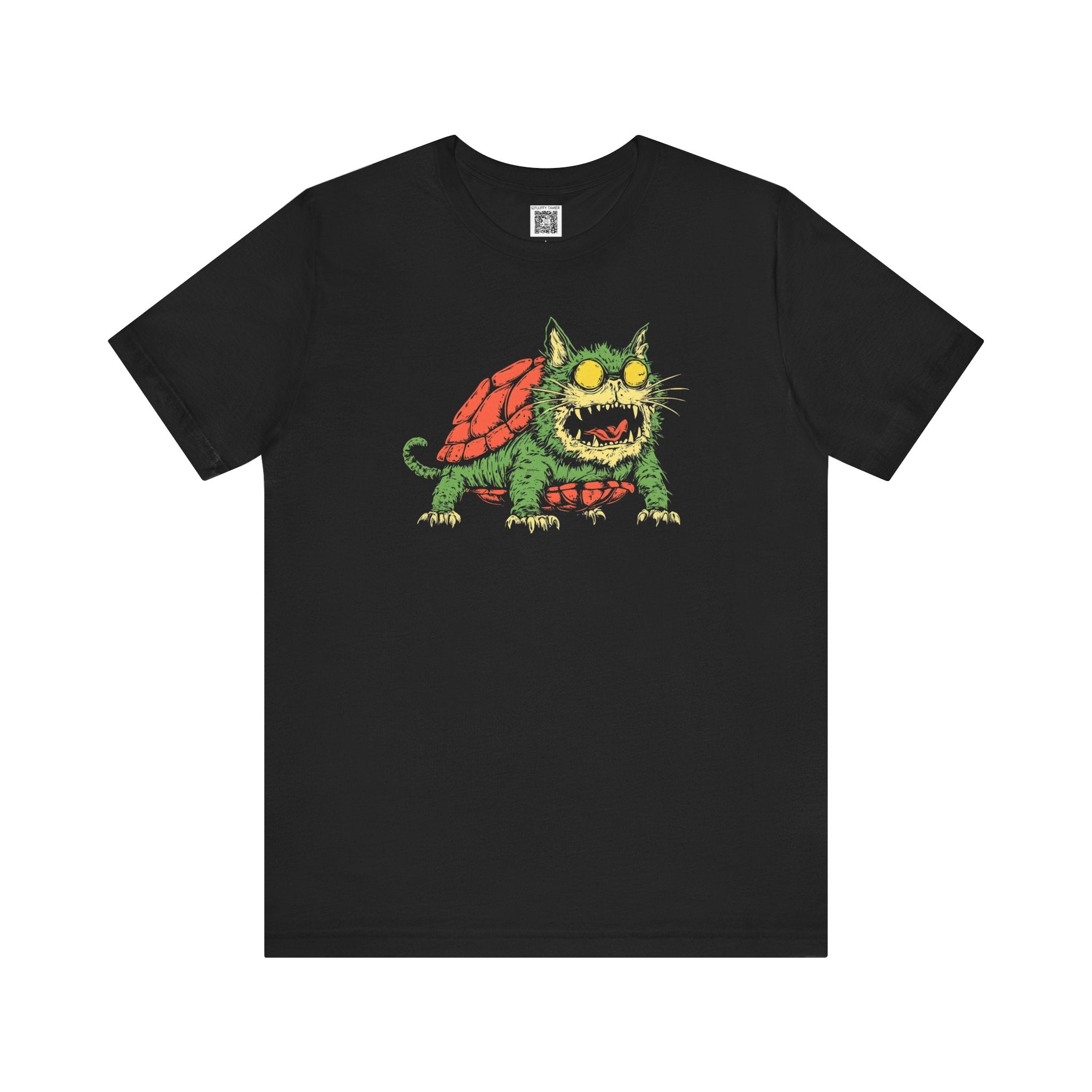 Whimsical Cat-Turtle Graphic Tee