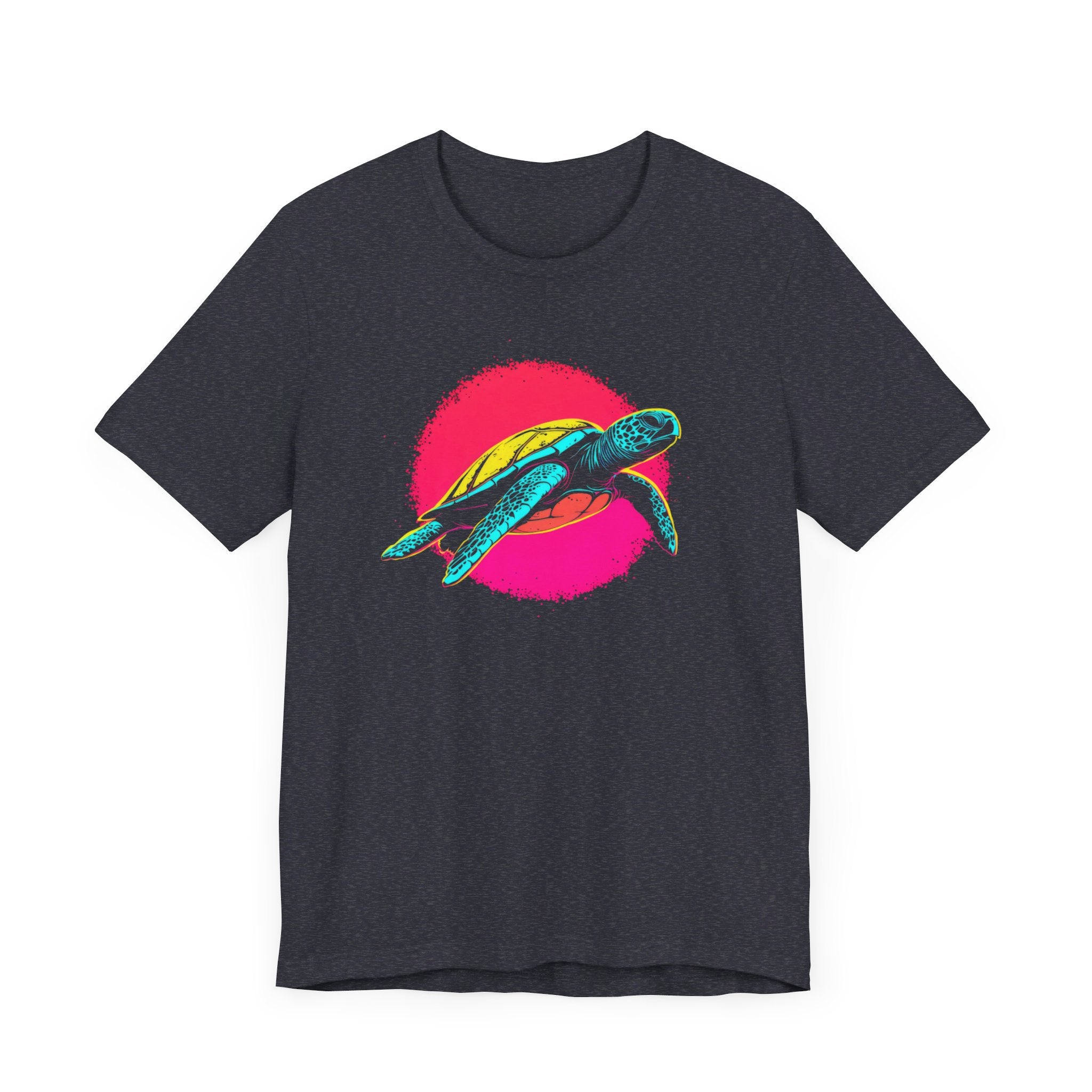 Neon Sea Turtle T-Shirt - Vibrant Ocean Vibes