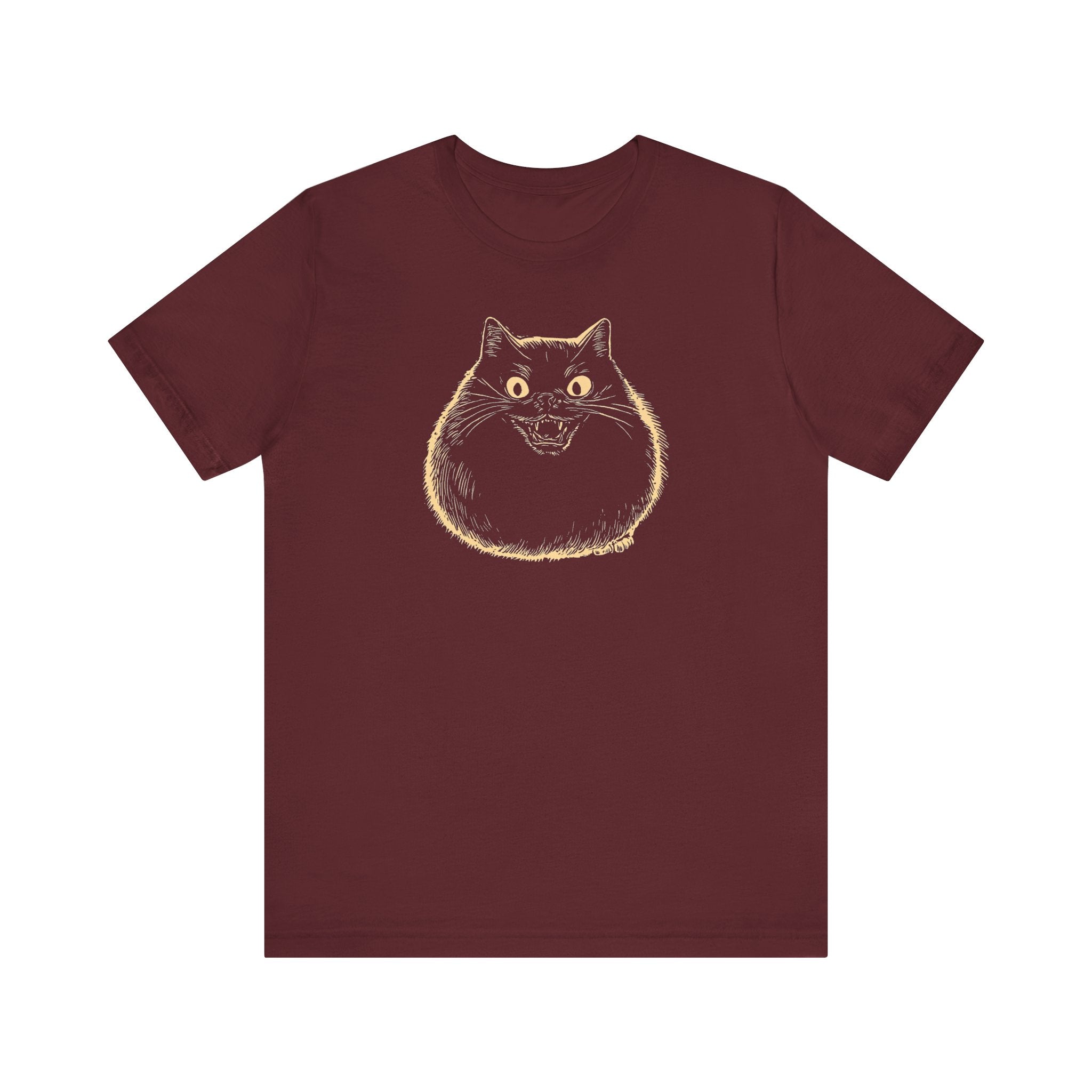 Spooky Black Cat Graphic T-Shirt