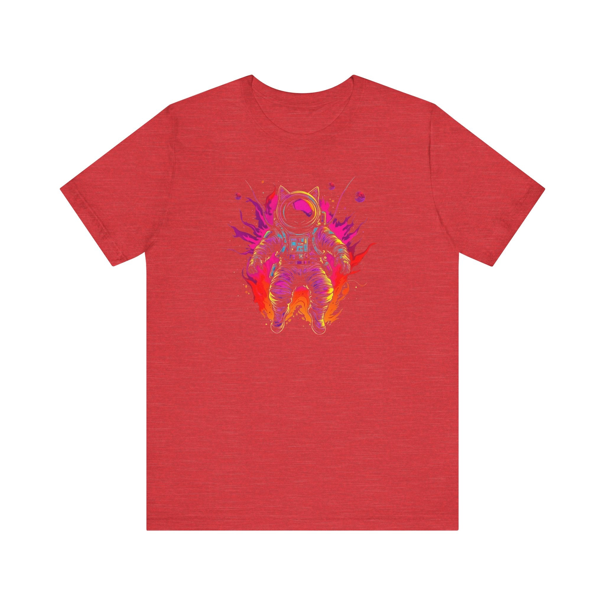 Neon Astronaut Cat T-Shirt