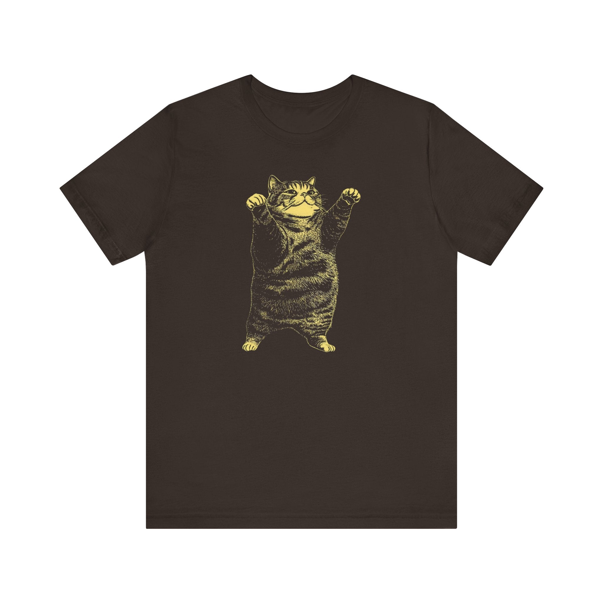 Stretching Cat T-Shirt - Funny Feline Pose Design