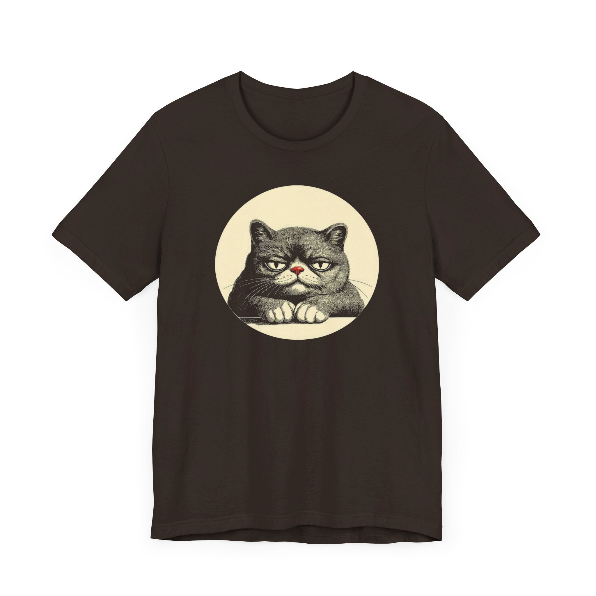 Grumpy Cat Graphic Tee – Vintage Style Cat Lover Shirt