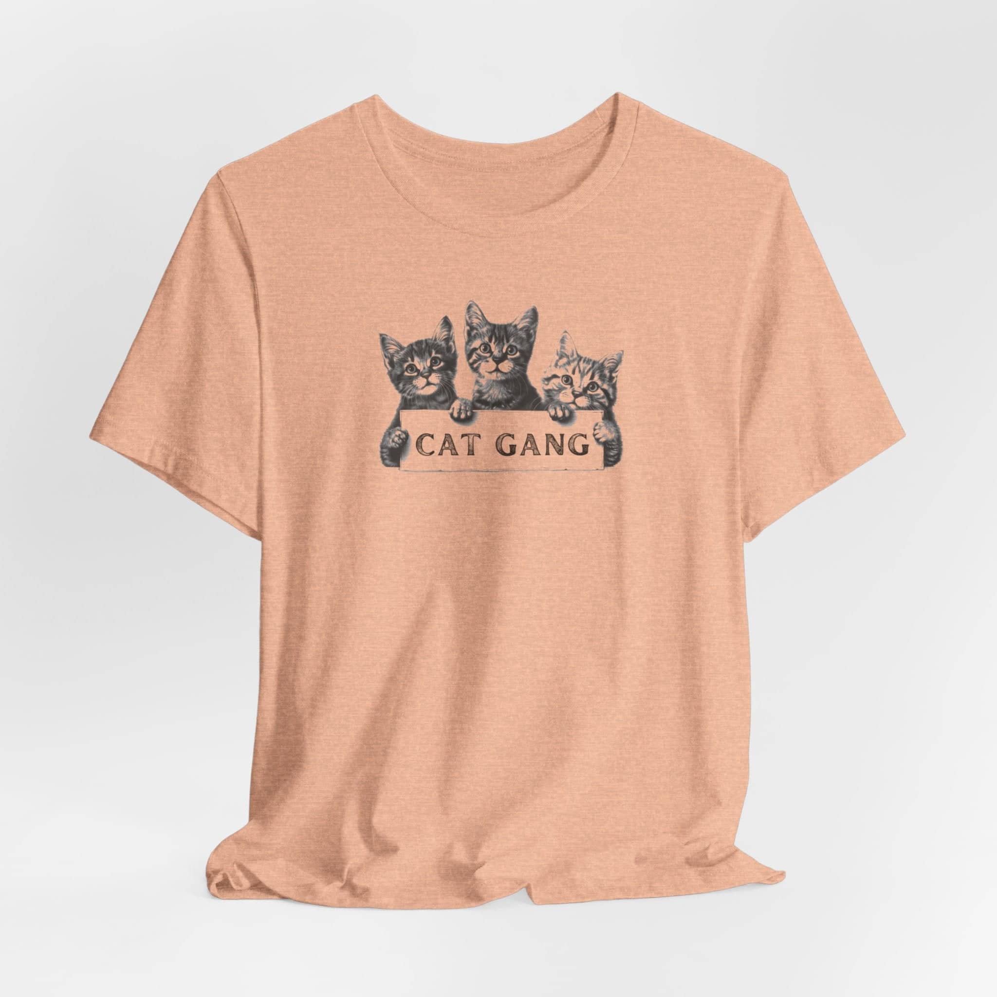 Cat Gang Shirt Funny Cat Lover Kitten Unisex Jersey Short Sleeve Tee