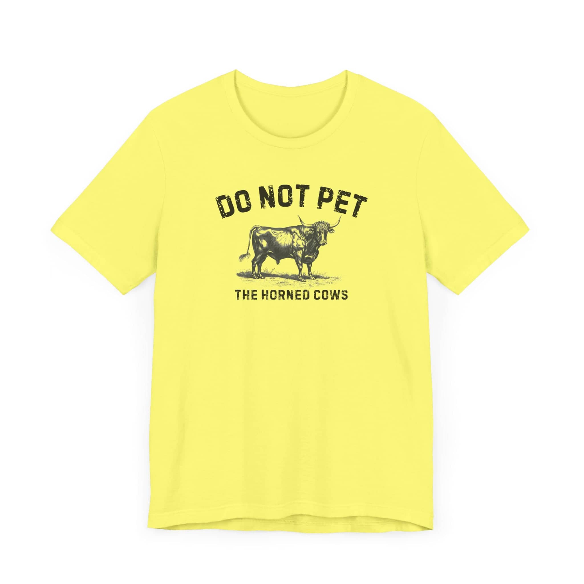 Do Not Pet The Horned Cows Shirt Funny Bull Lover Tee