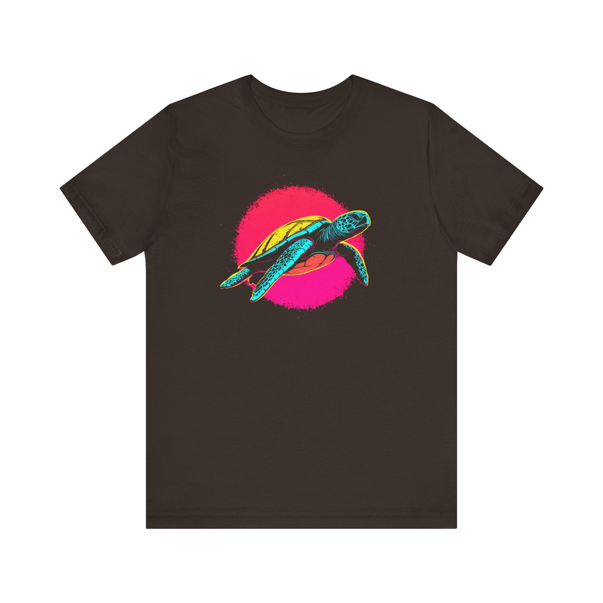 Neon Sea Turtle T-Shirt - Vibrant Ocean Vibes