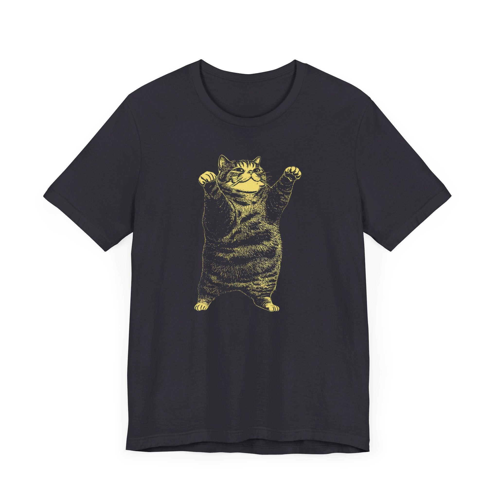 Stretching Cat T-Shirt - Funny Feline Pose Design