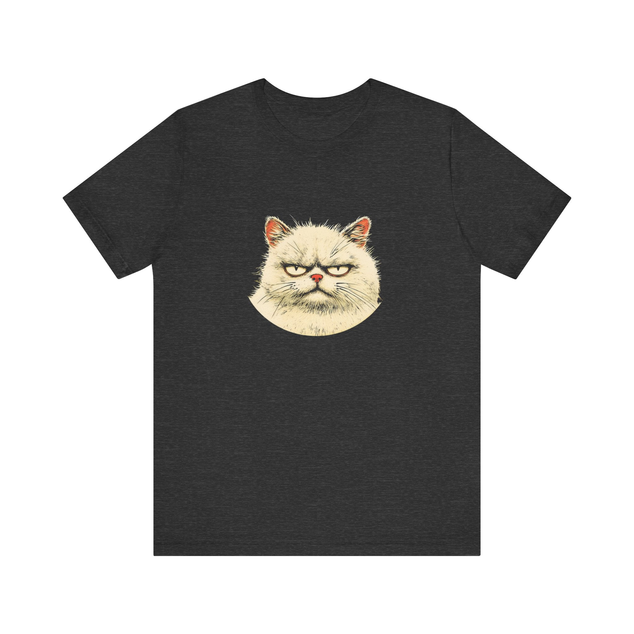 Grumpy Persian Cat Graphic Tee – Vintage Style Cat Lover Shirt