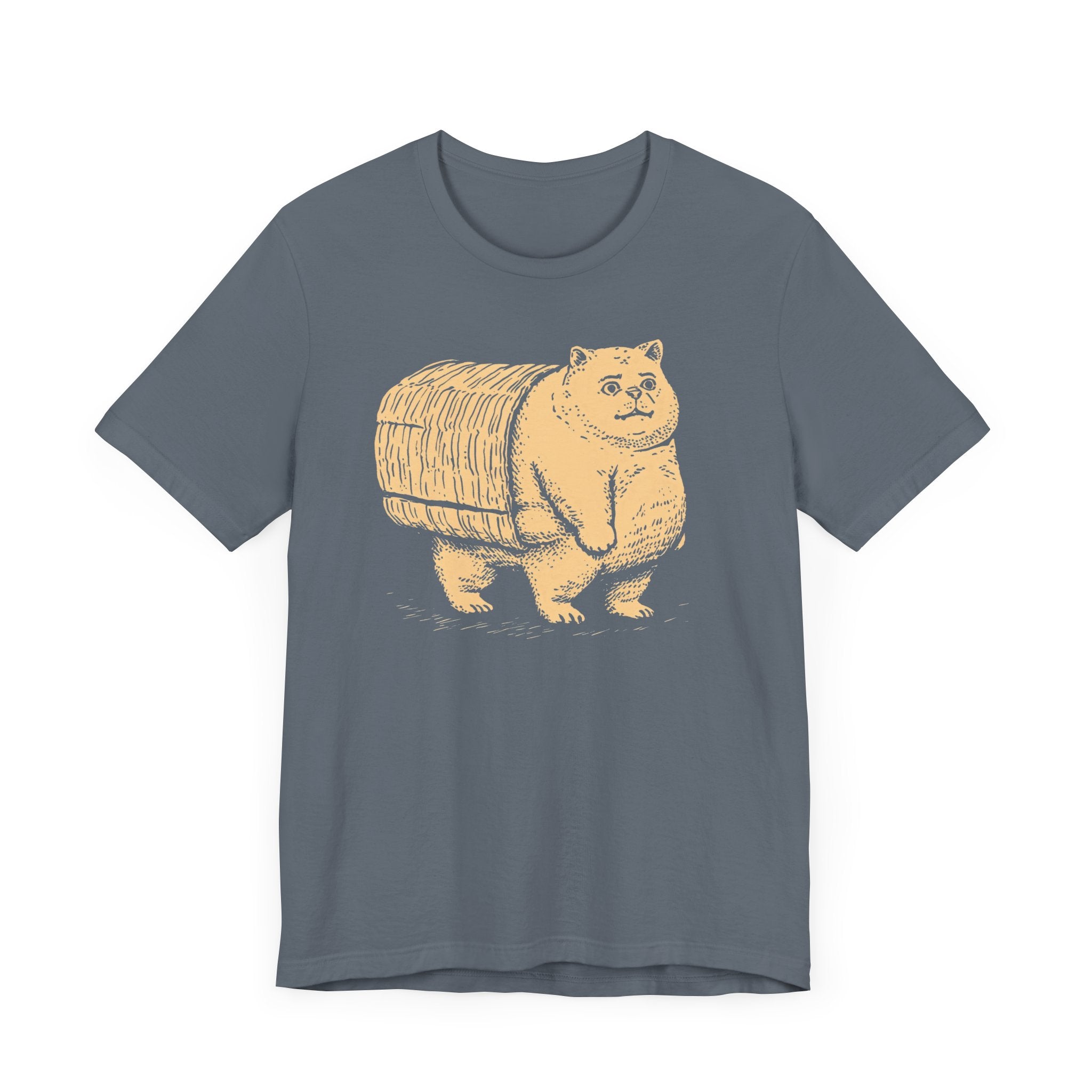 Cat Carrying Basket Graphic Tee
