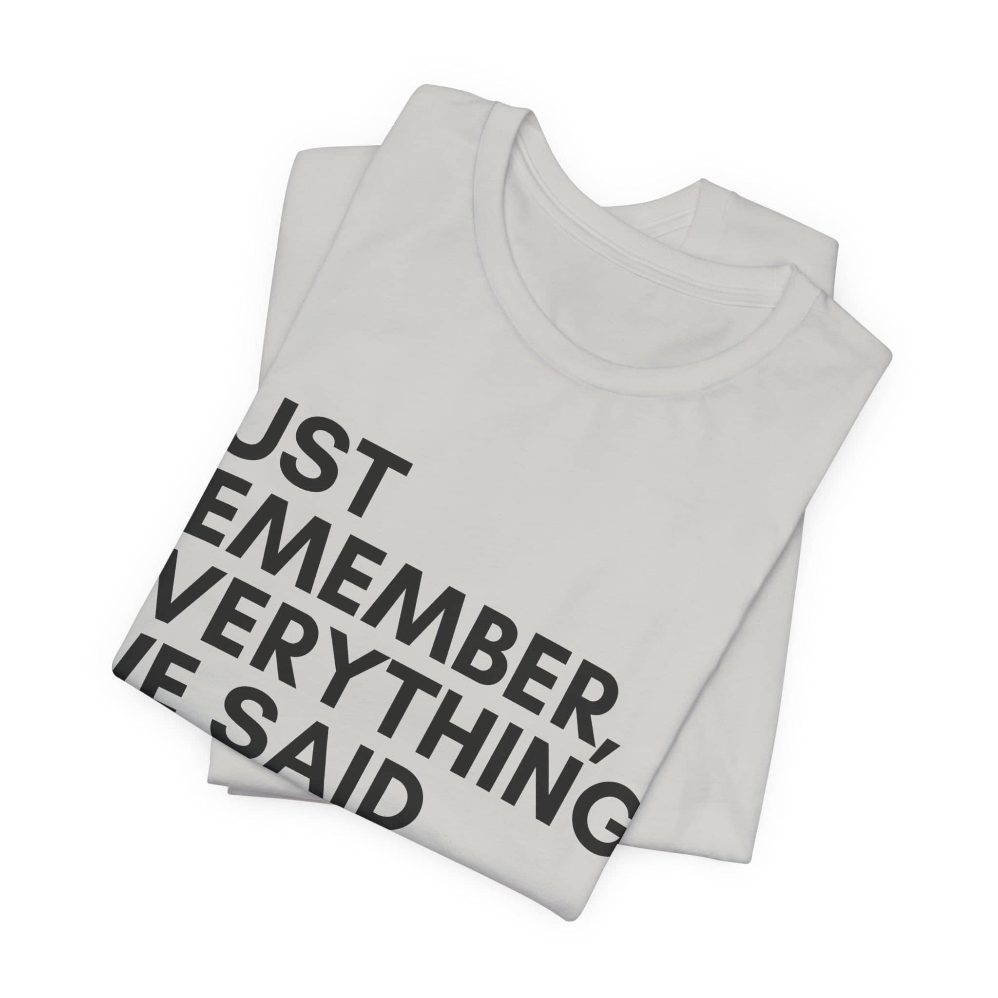 Predictive Proverbs Tee Top Centered Unisex Jersey Short Sleeve Tee