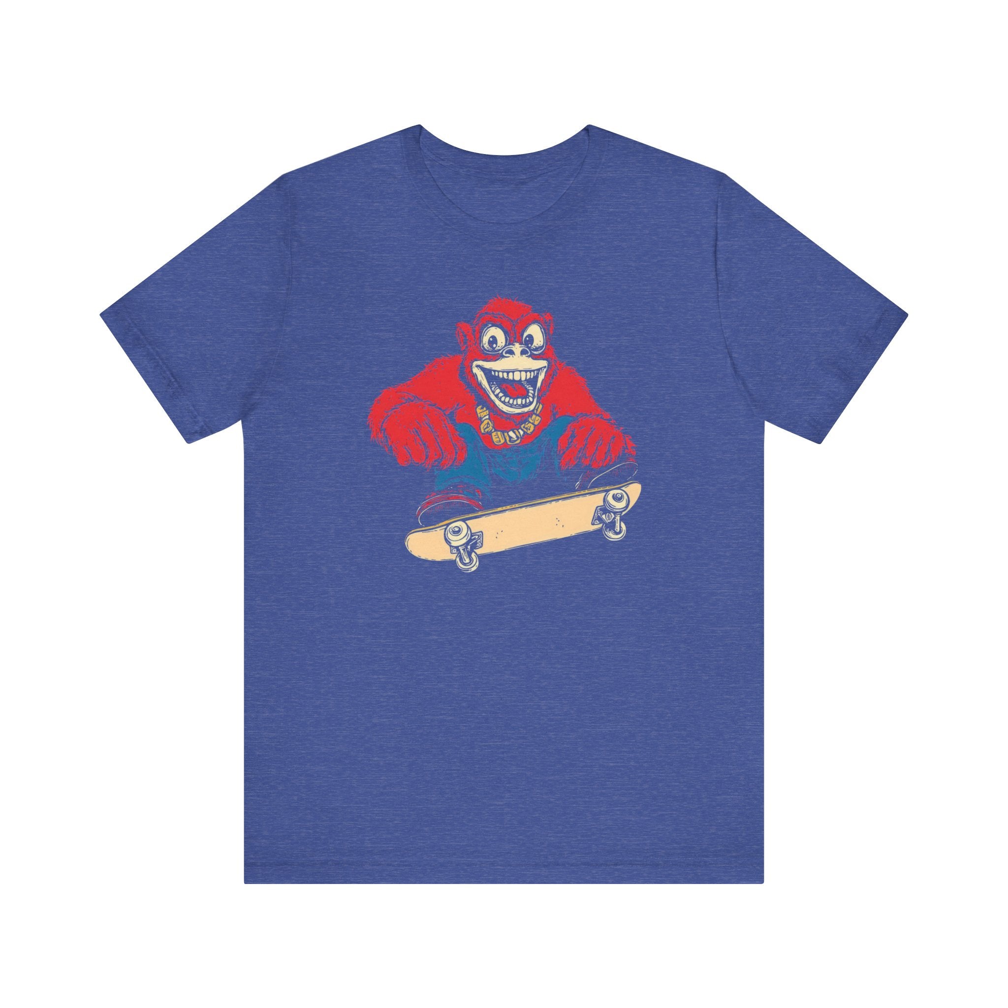 Skateboarding Gorilla T-Shirt - Cool Retro Style Ape Graphic Tee