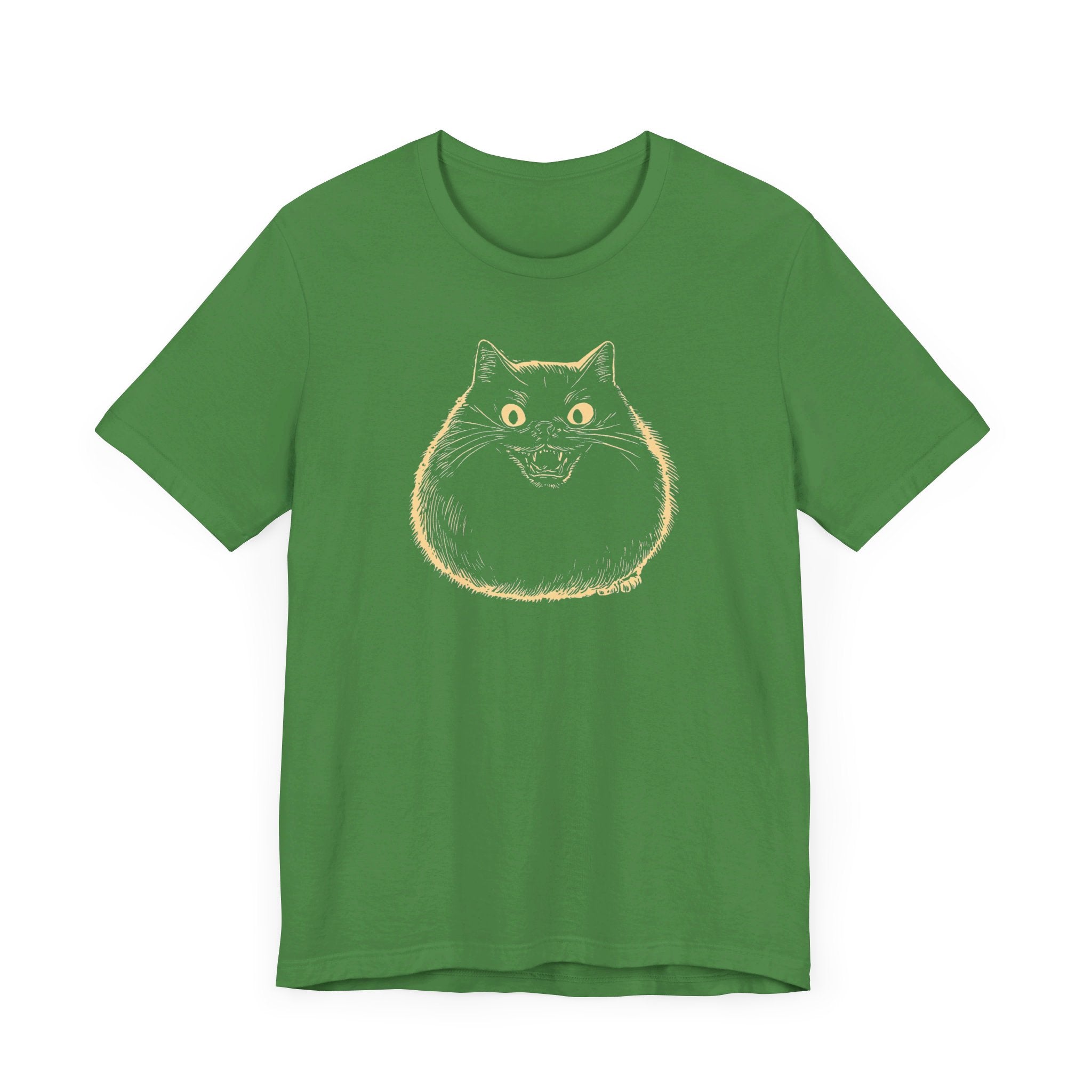 Spooky Black Cat Graphic T-Shirt