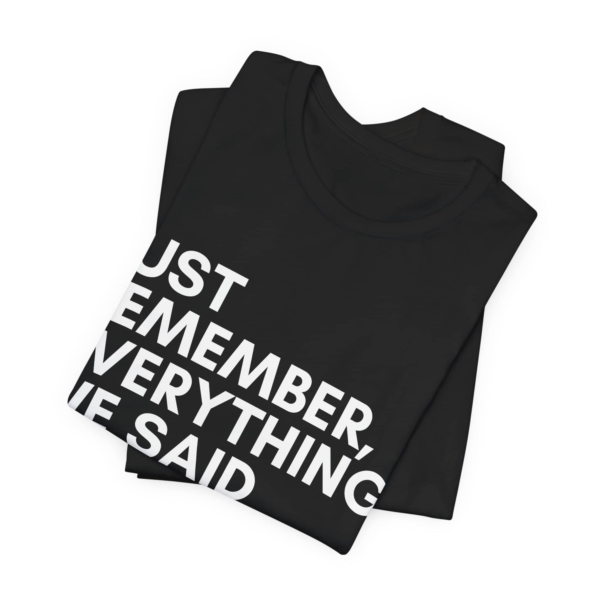 Predictive Proverbs Tee Top Centered Unisex Jersey Short Sleeve Tee