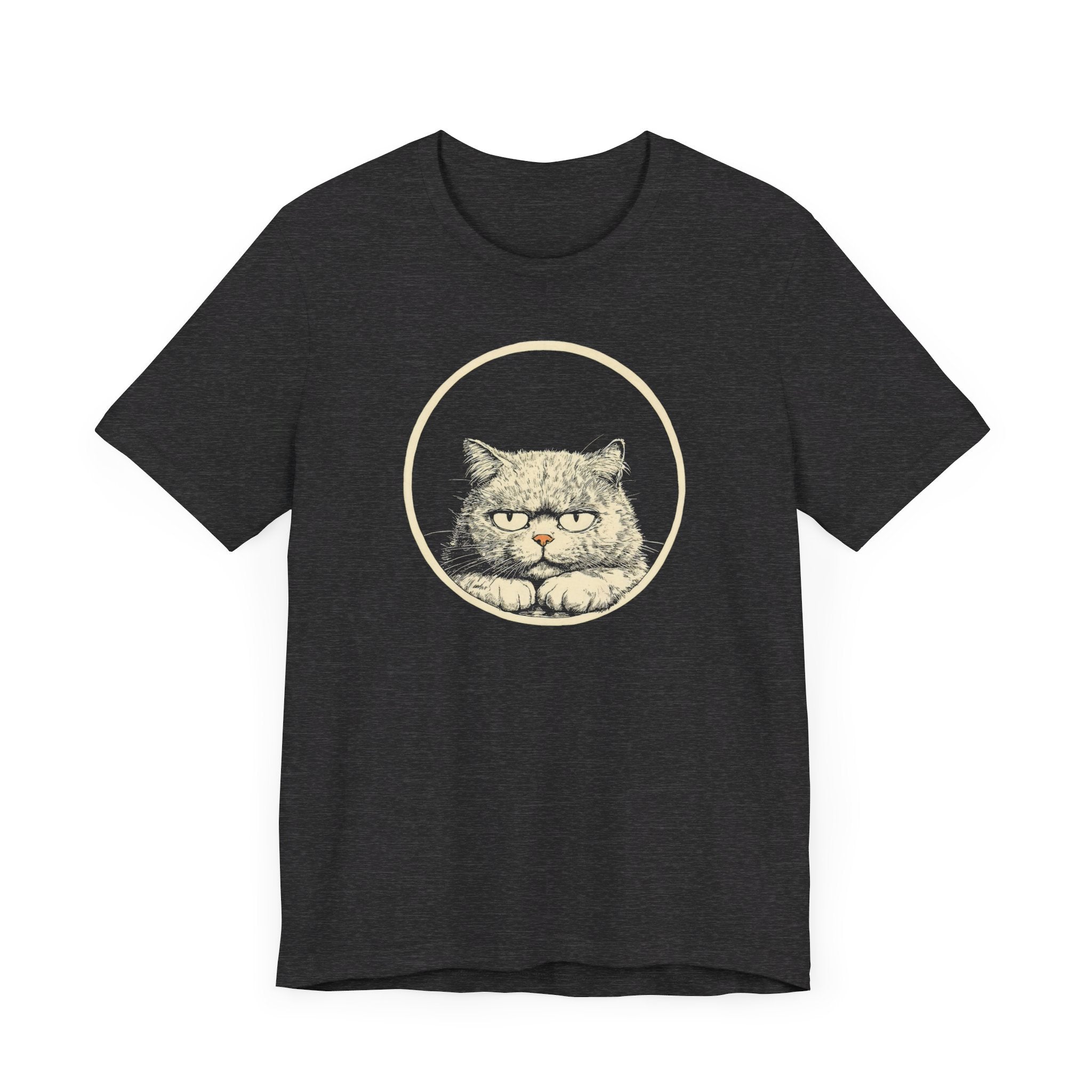 Grumpy Persian Cat Graphic Tee – Vintage Style Cat Lover Shirt