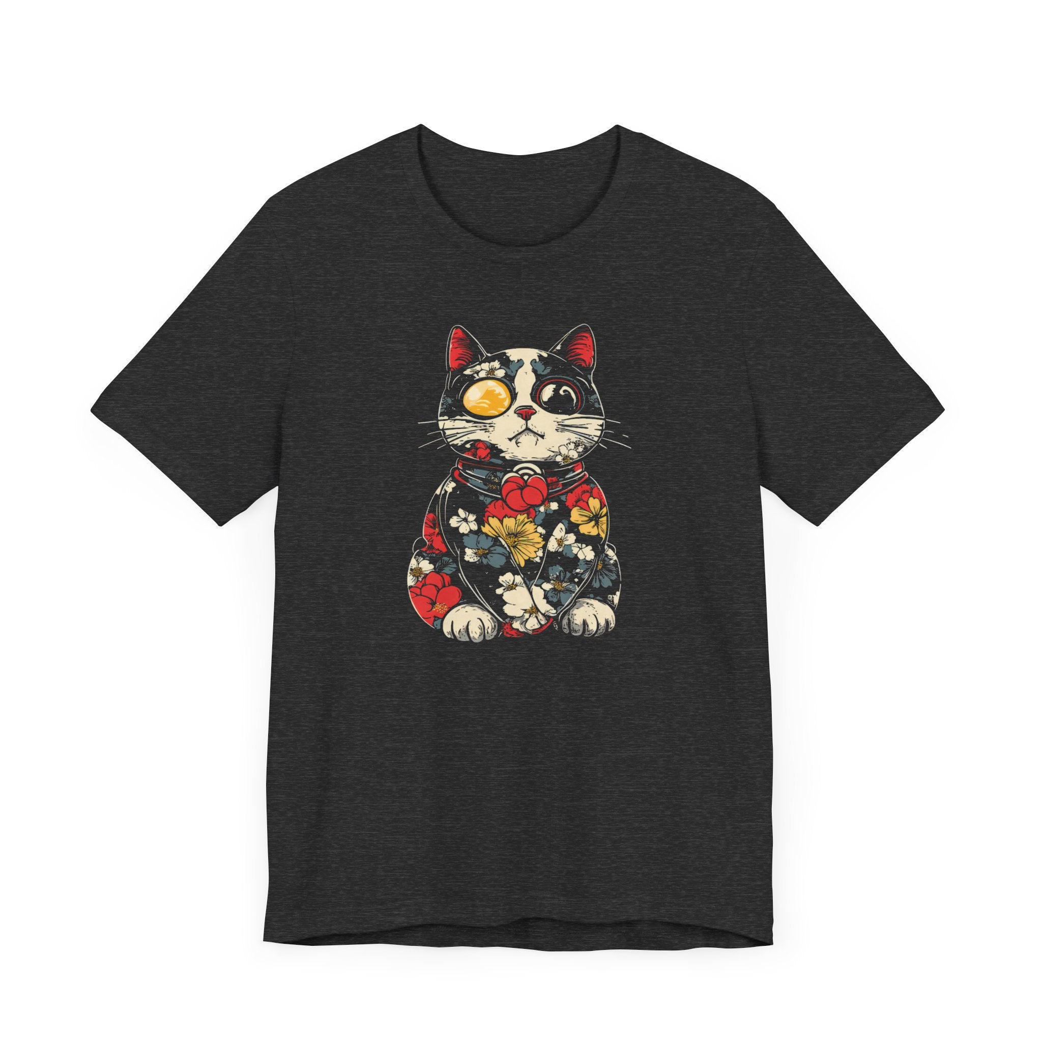 Floral Steampunk Cat T-Shirt