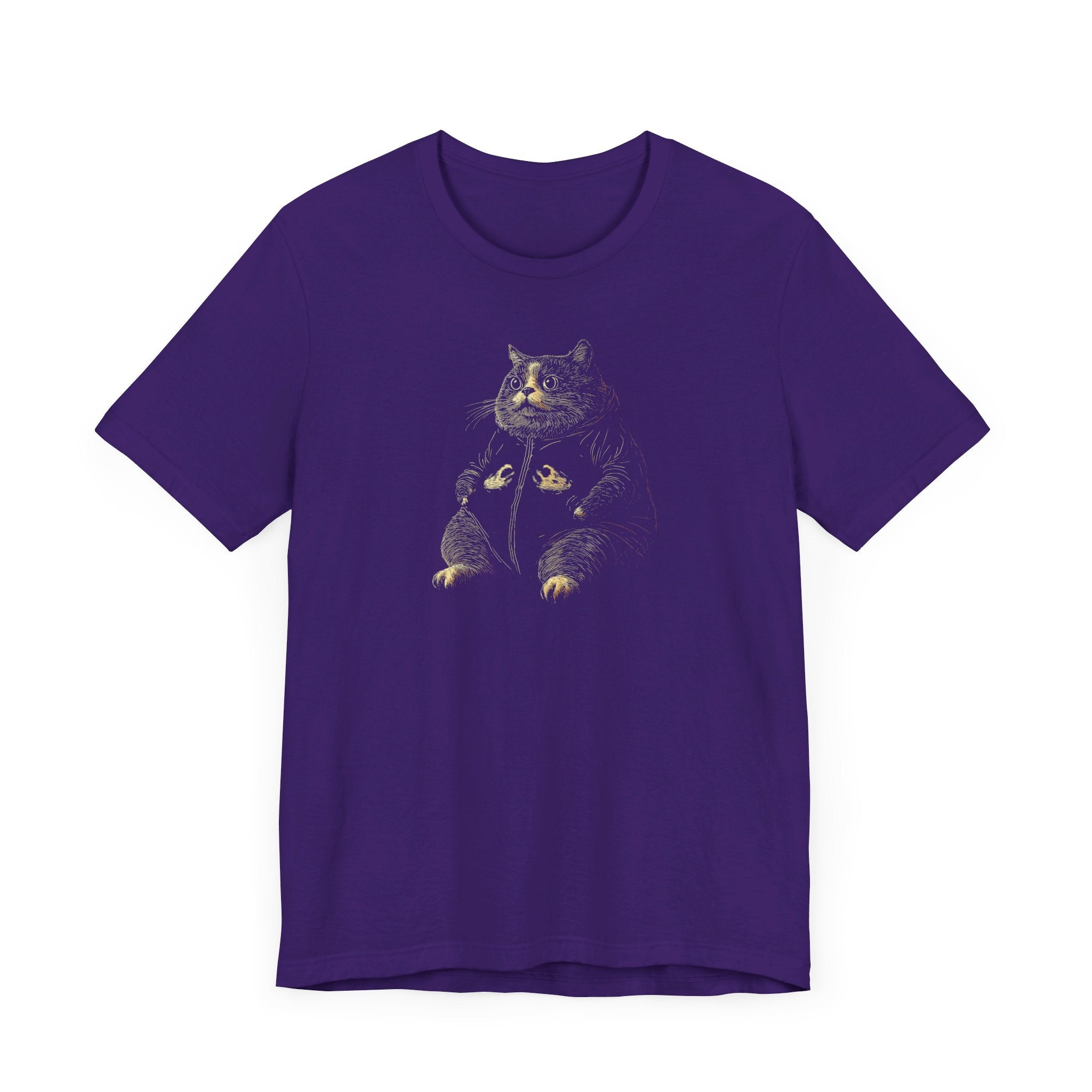 Chubby Cat Hoodie Graphic T-Shirt