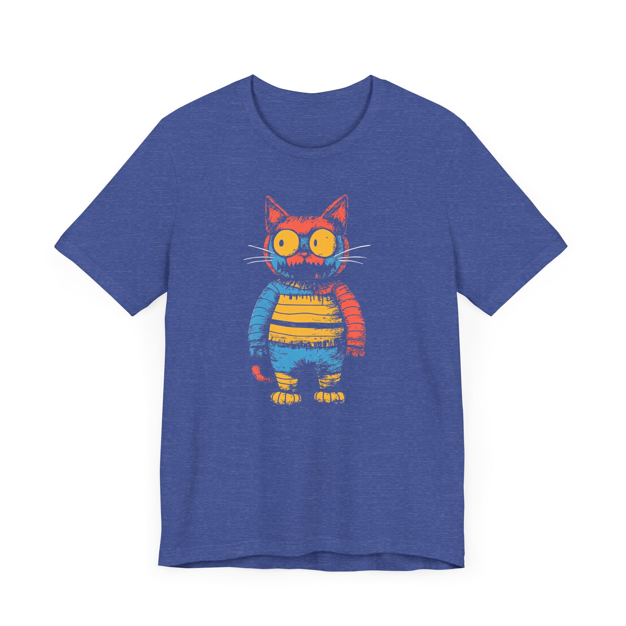 Colorful Striped Cat T-Shirt