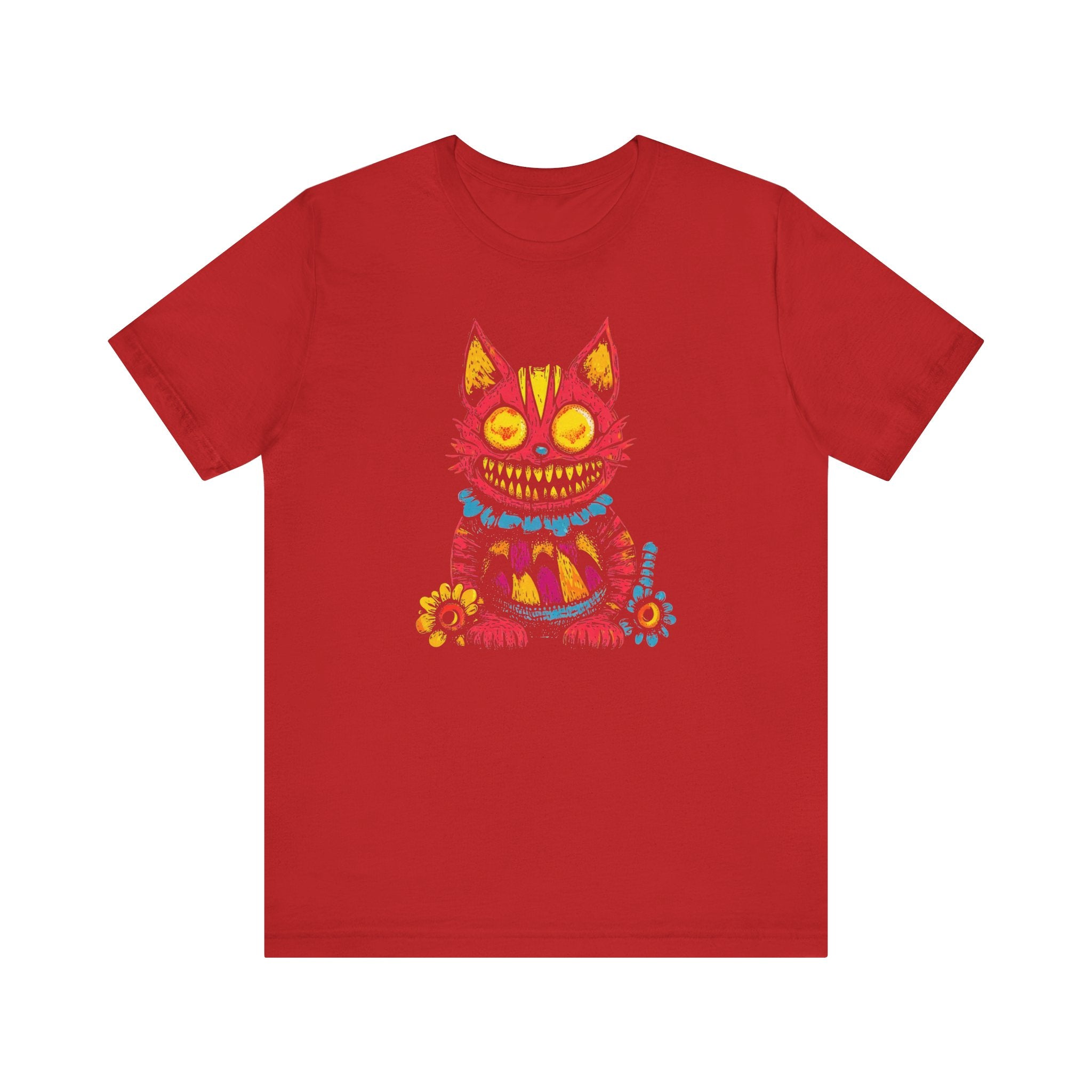 Psychedelic Grinning Cat Graphic Tee