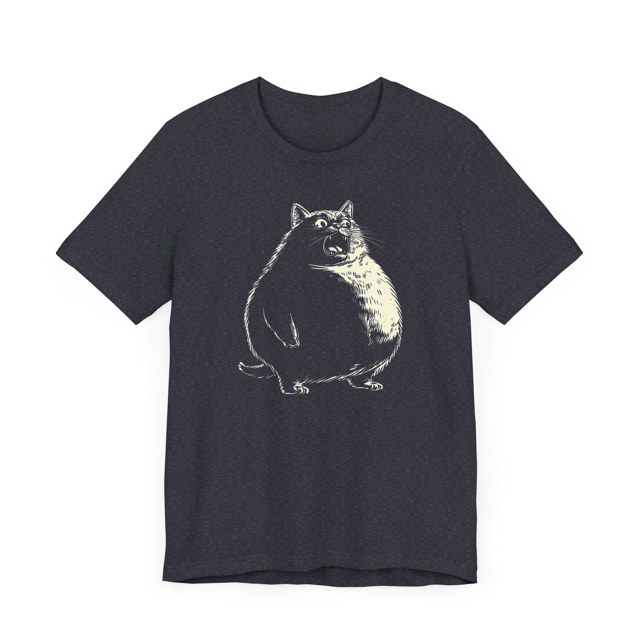 Chonky Black Cat Graphic T-Shirt