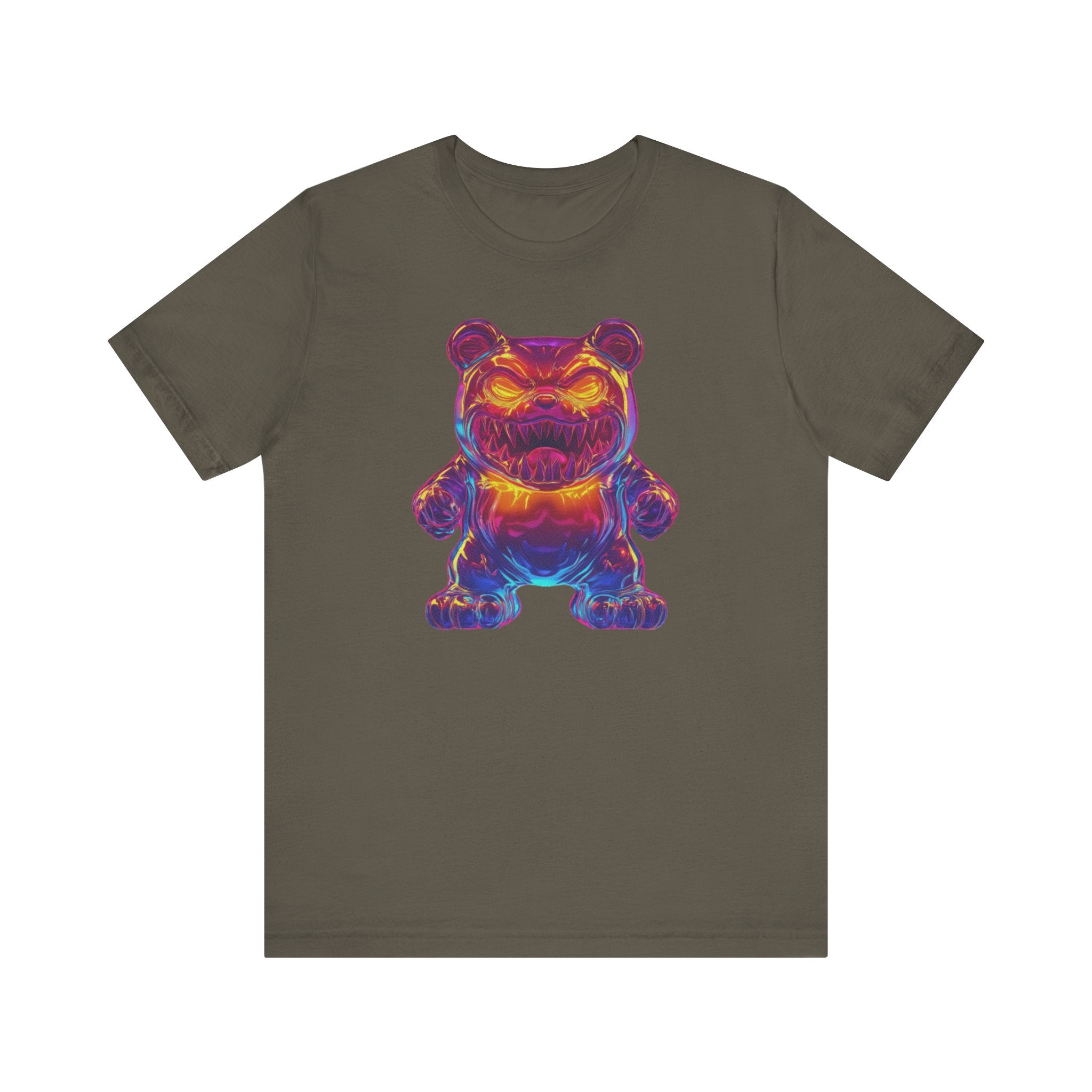 Neon Monster Bear T-Shirt Bold and Playful Design