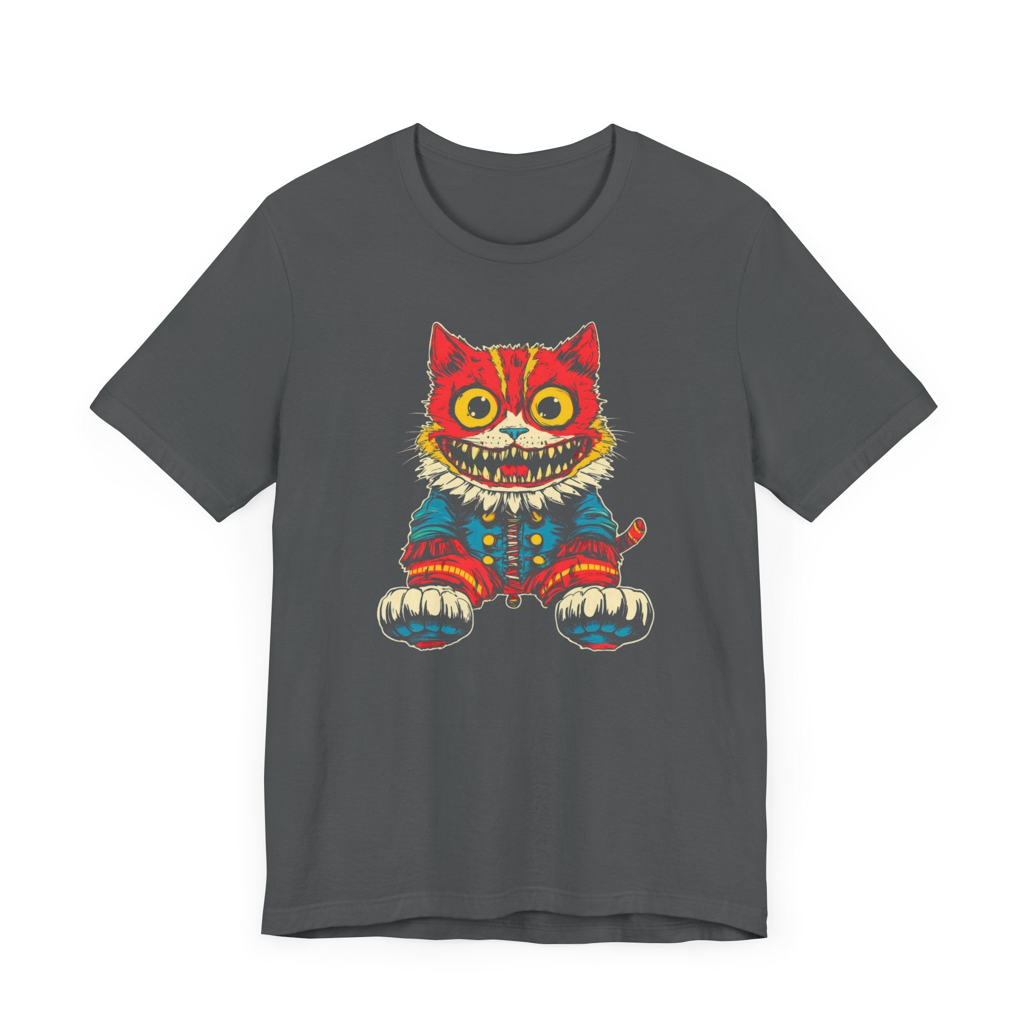 Vintage Creepy Cat Graphic Tee