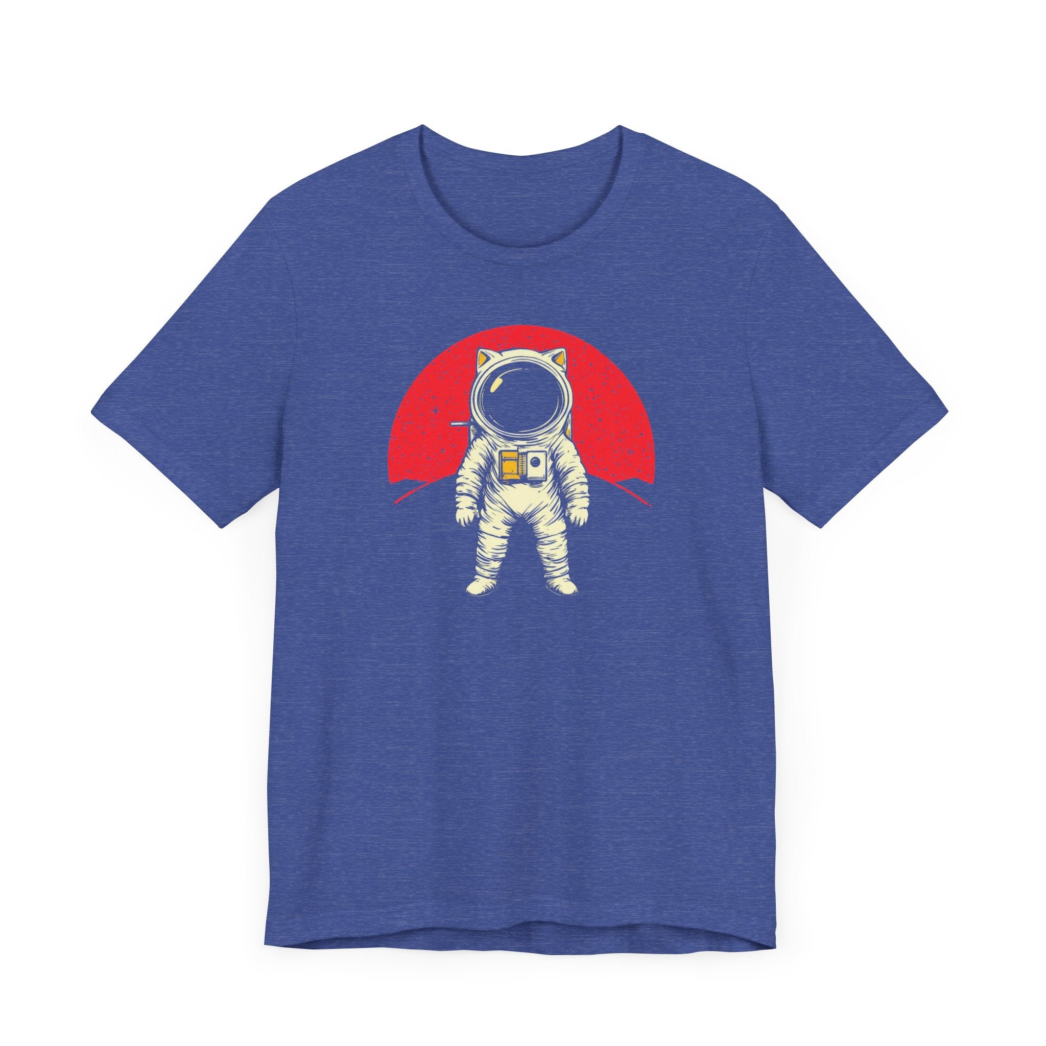 Astronaut Cat with Red Planet Graphic Tee