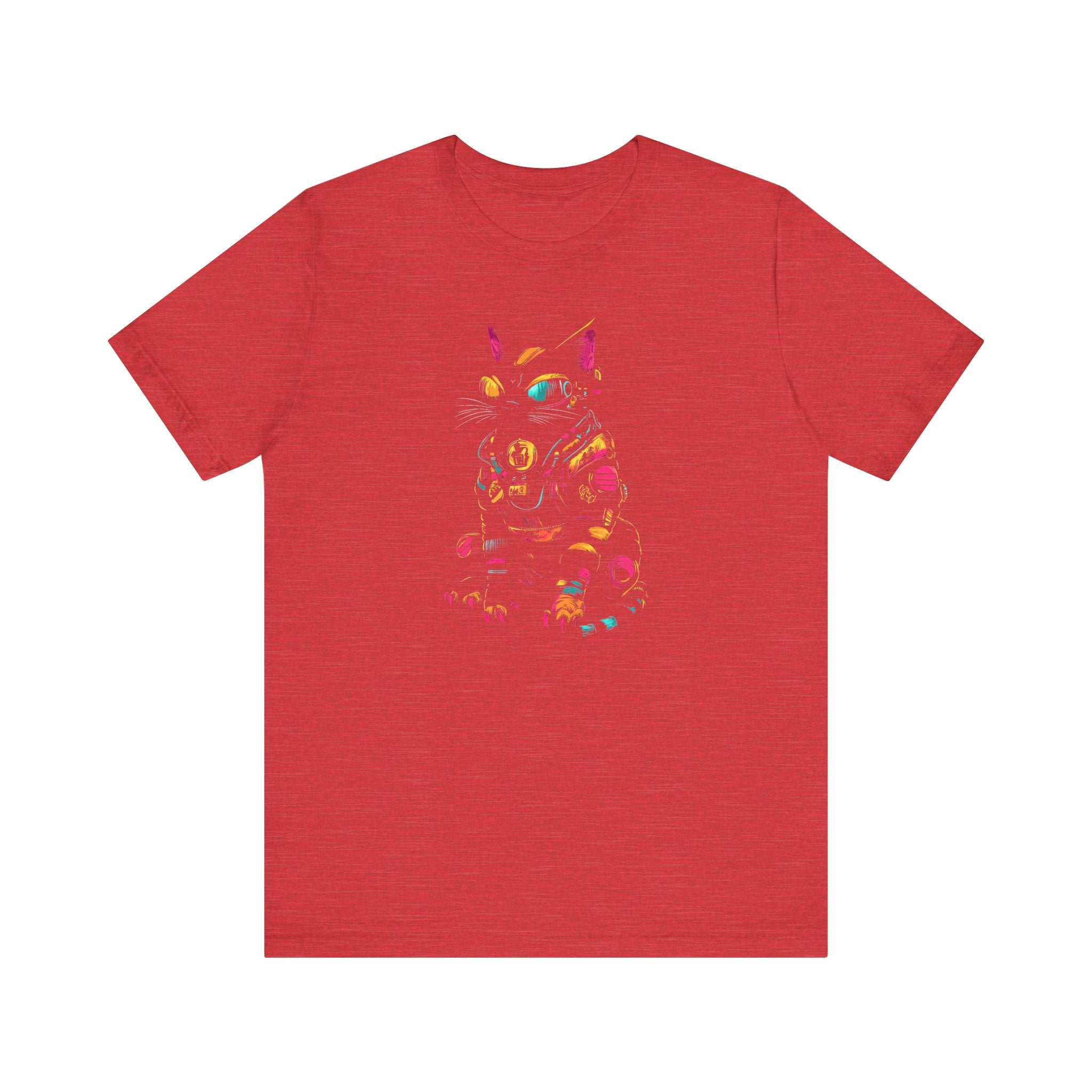 Neon Cyber Cat T-Shirt