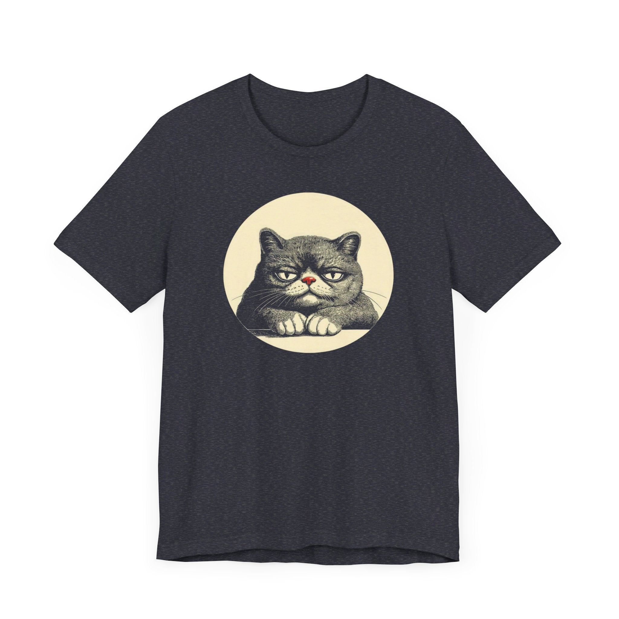 Grumpy Cat Graphic Tee – Vintage Style Cat Lover Shirt