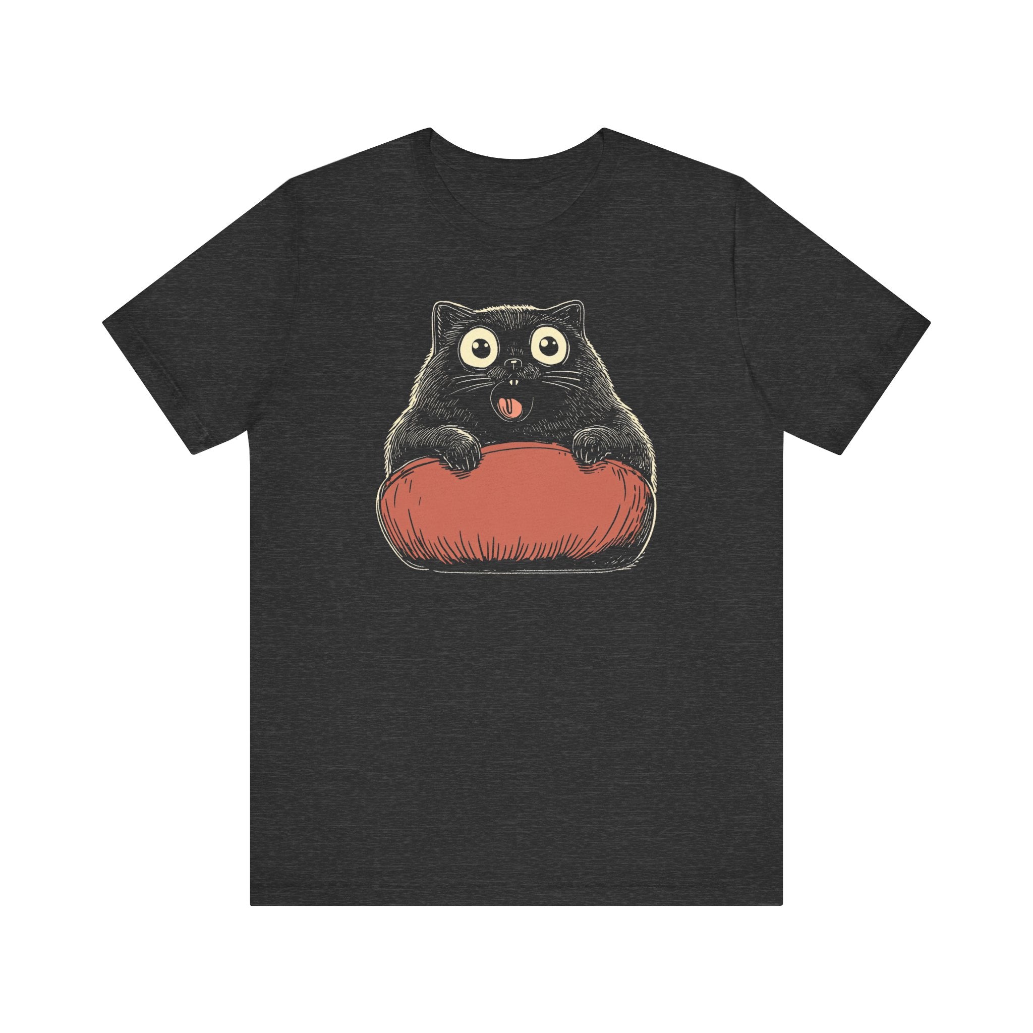 Quirky Cat on Pillow Graphic Tee