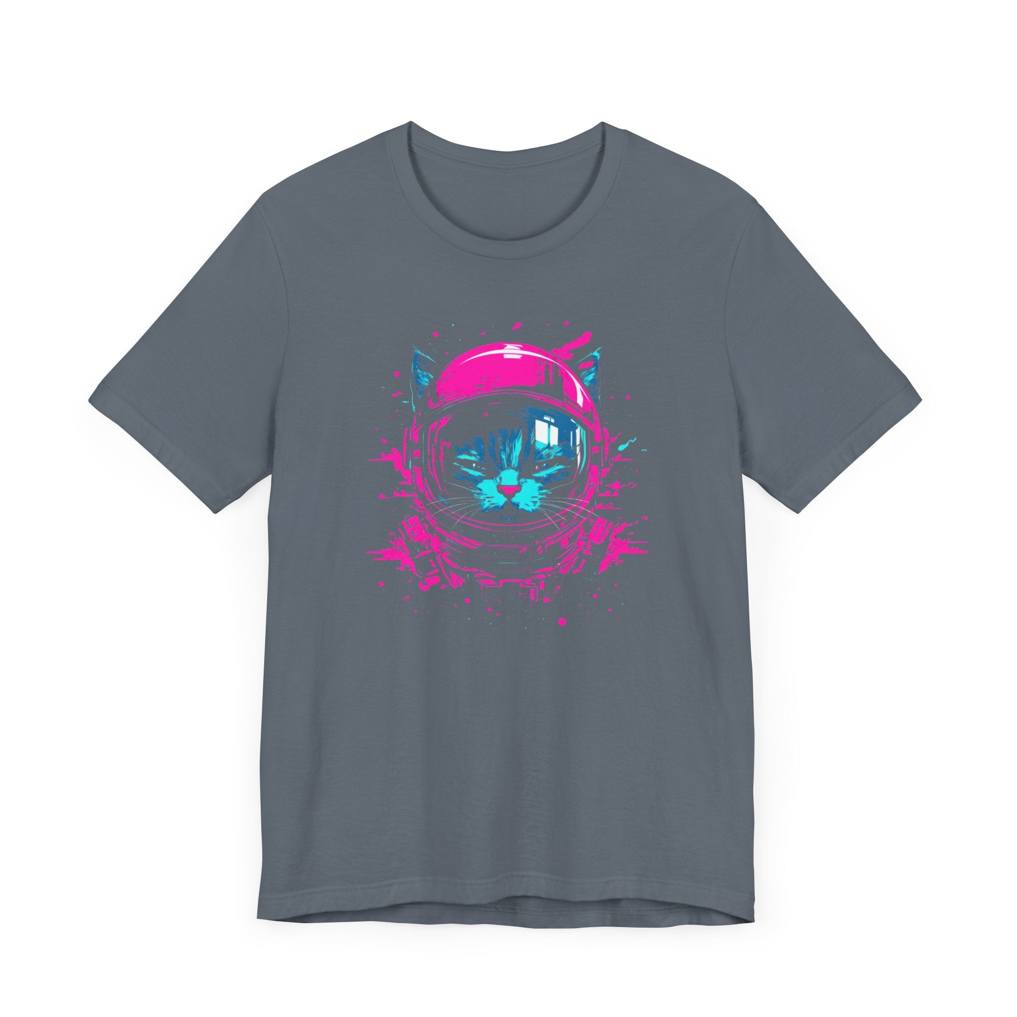 Neon Astronaut Cat T-Shirt