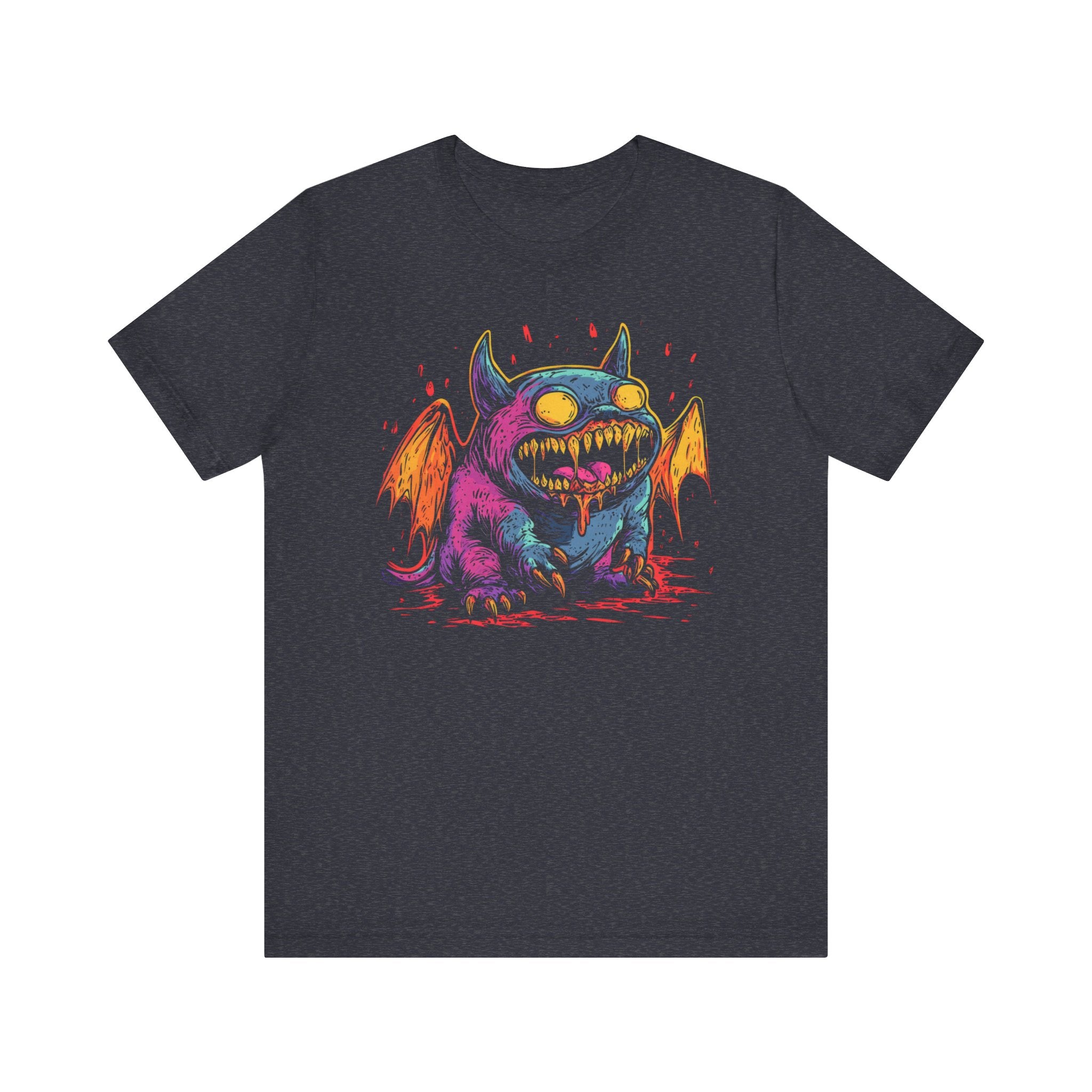 Neon Bat Creature T-Shirt Bold and Playful Design