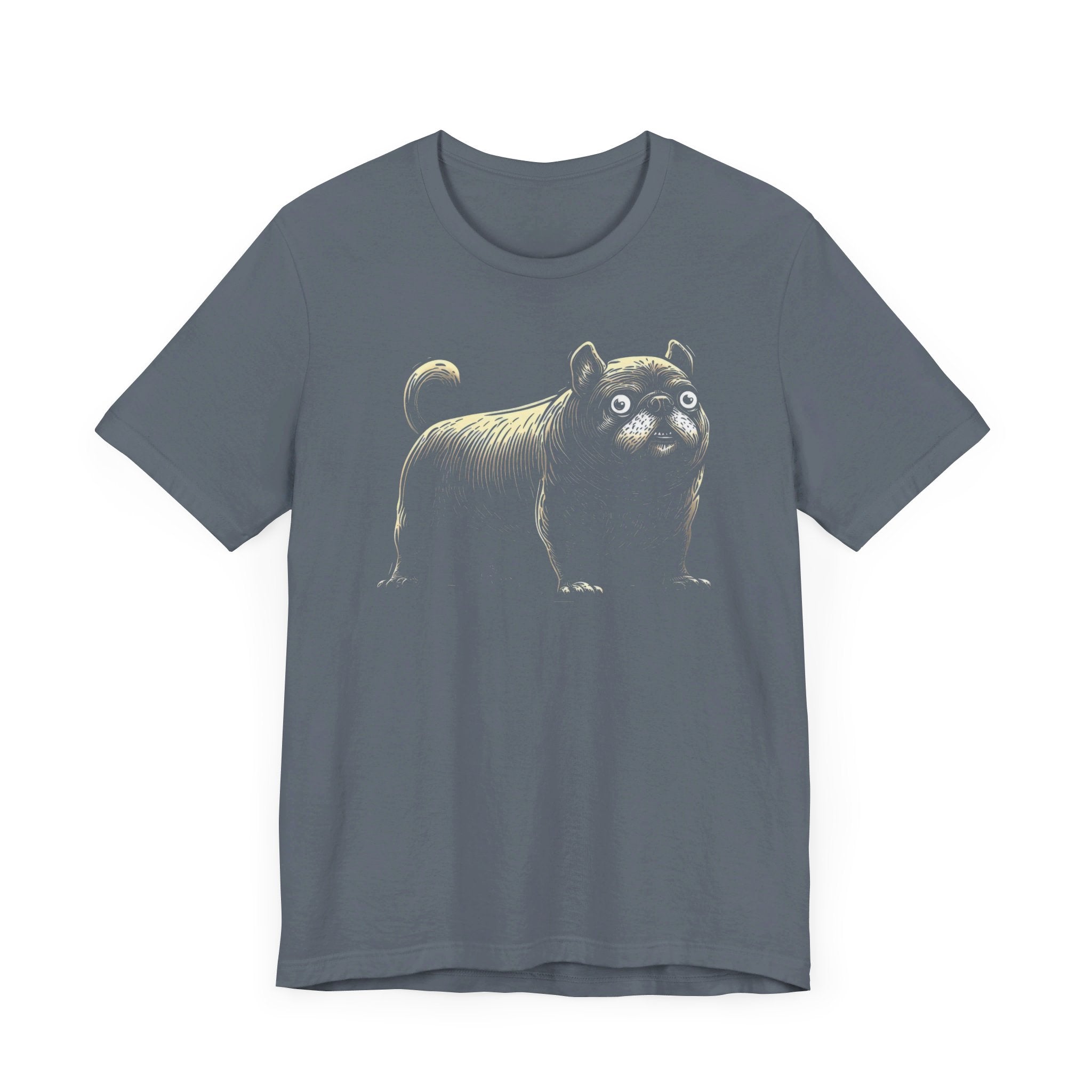 Quirky Pug T-Shirt – Unique Black Pug Graphic Tee