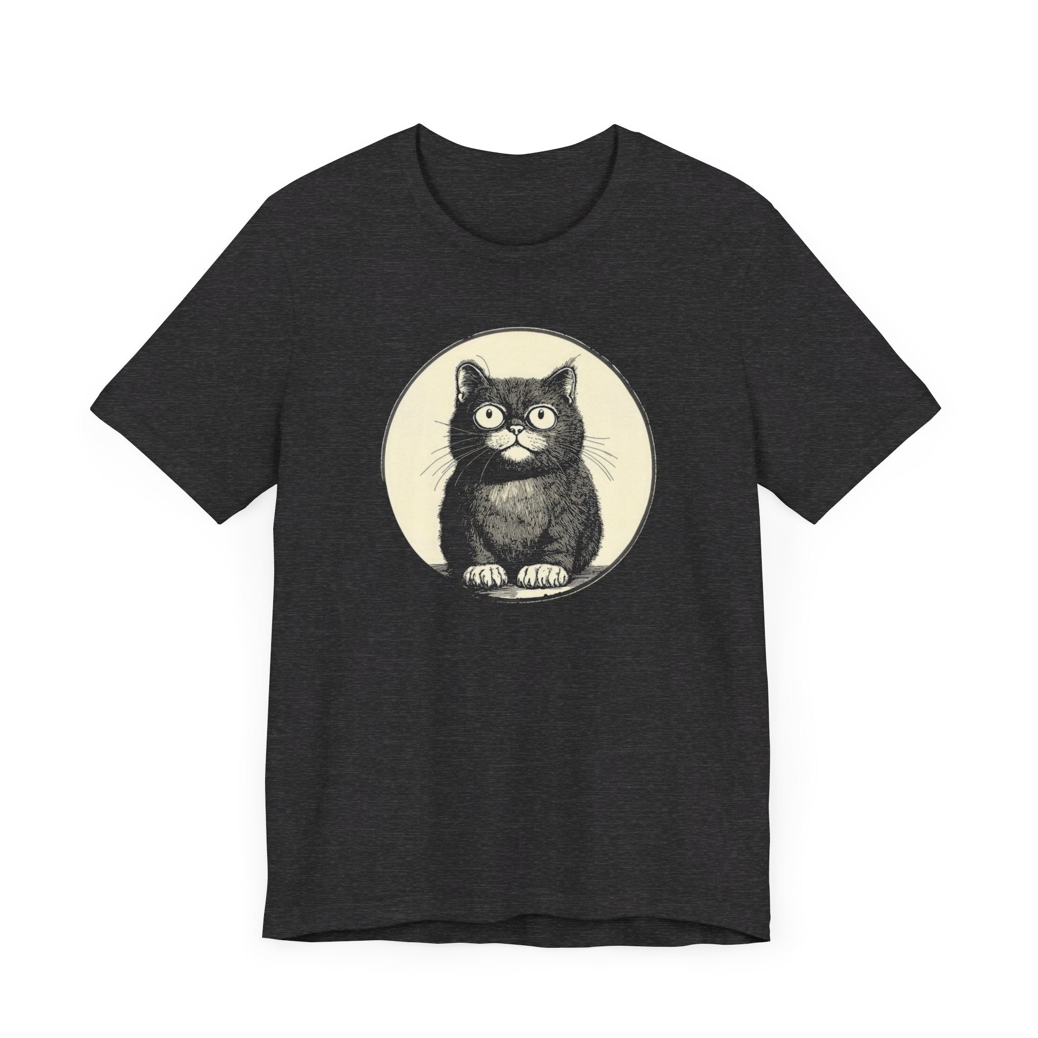 Cute Cat Graphic Tee – Vintage Style Cat Lover Shirt