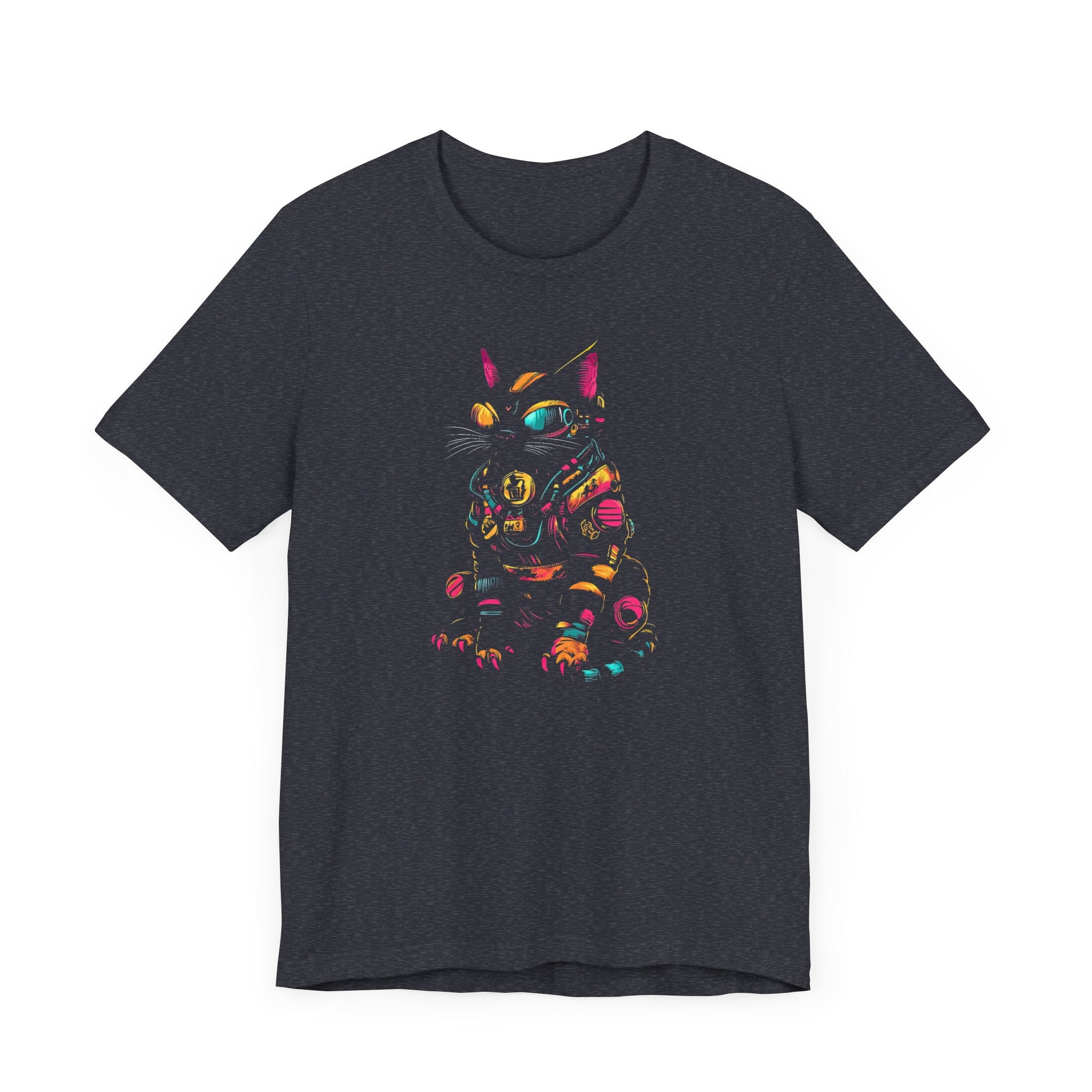 Neon Cyber Cat T-Shirt