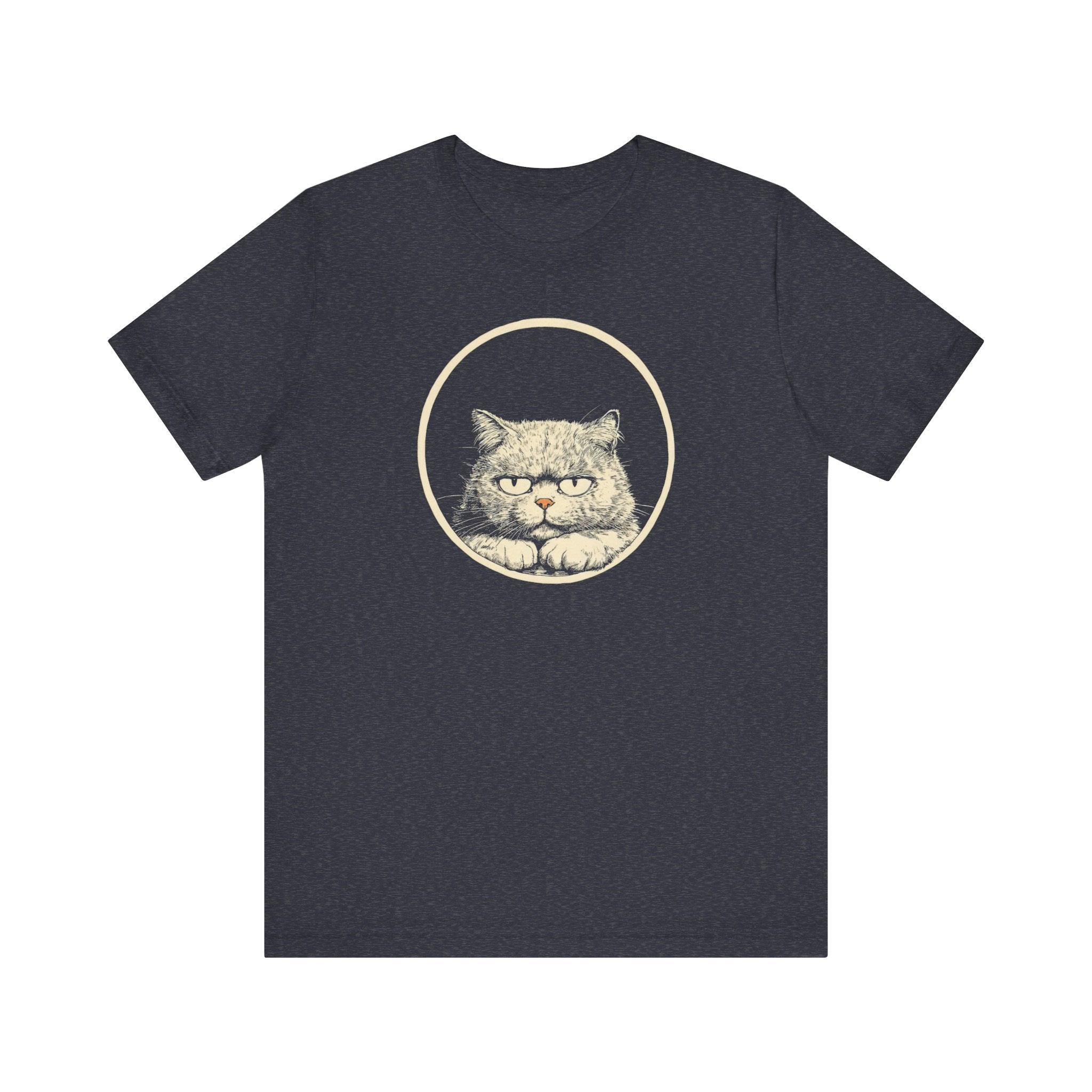 Grumpy Persian Cat Graphic Tee – Vintage Style Cat Lover Shirt