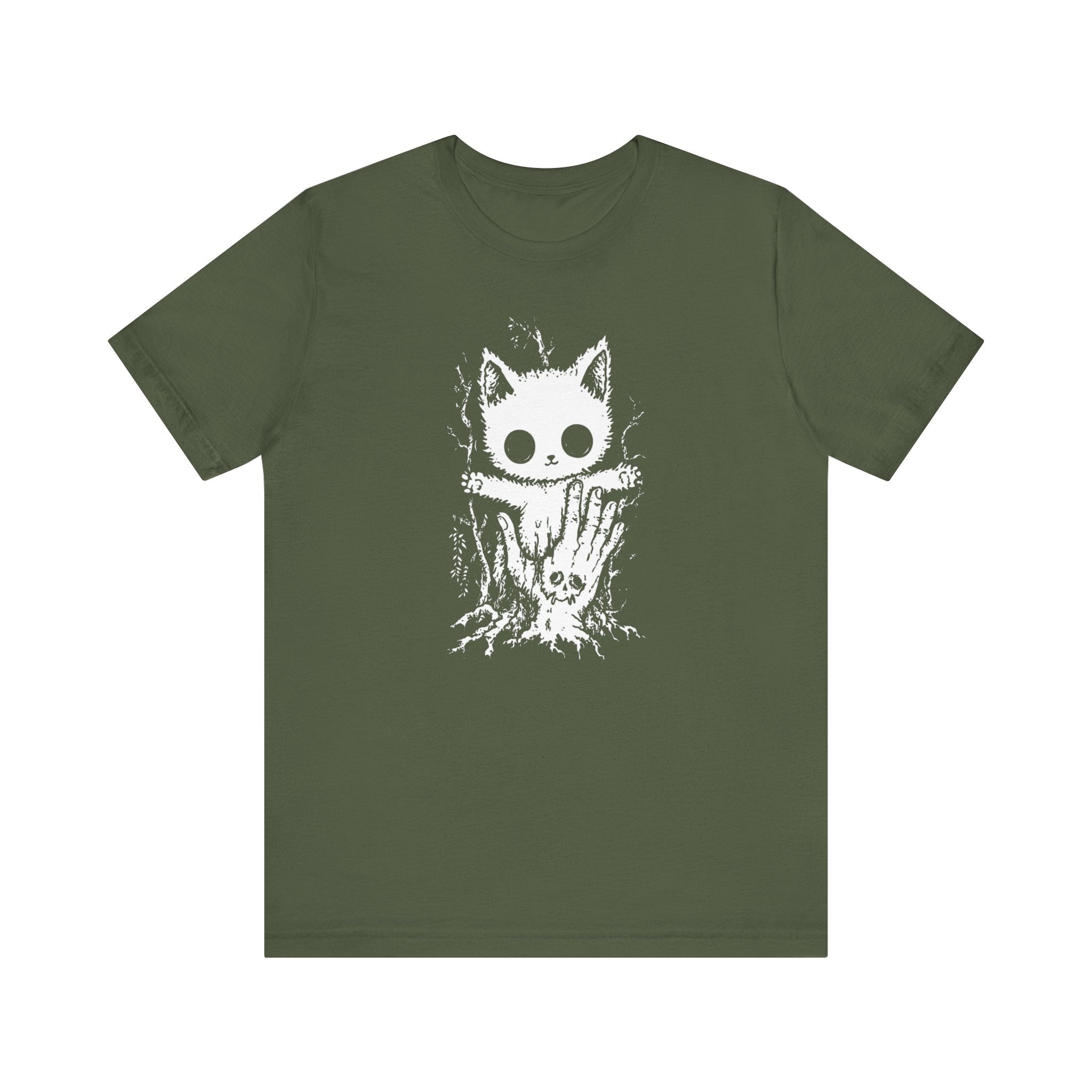 Creepy Cute Cat T-Shirt Spooky and Adorable Design
