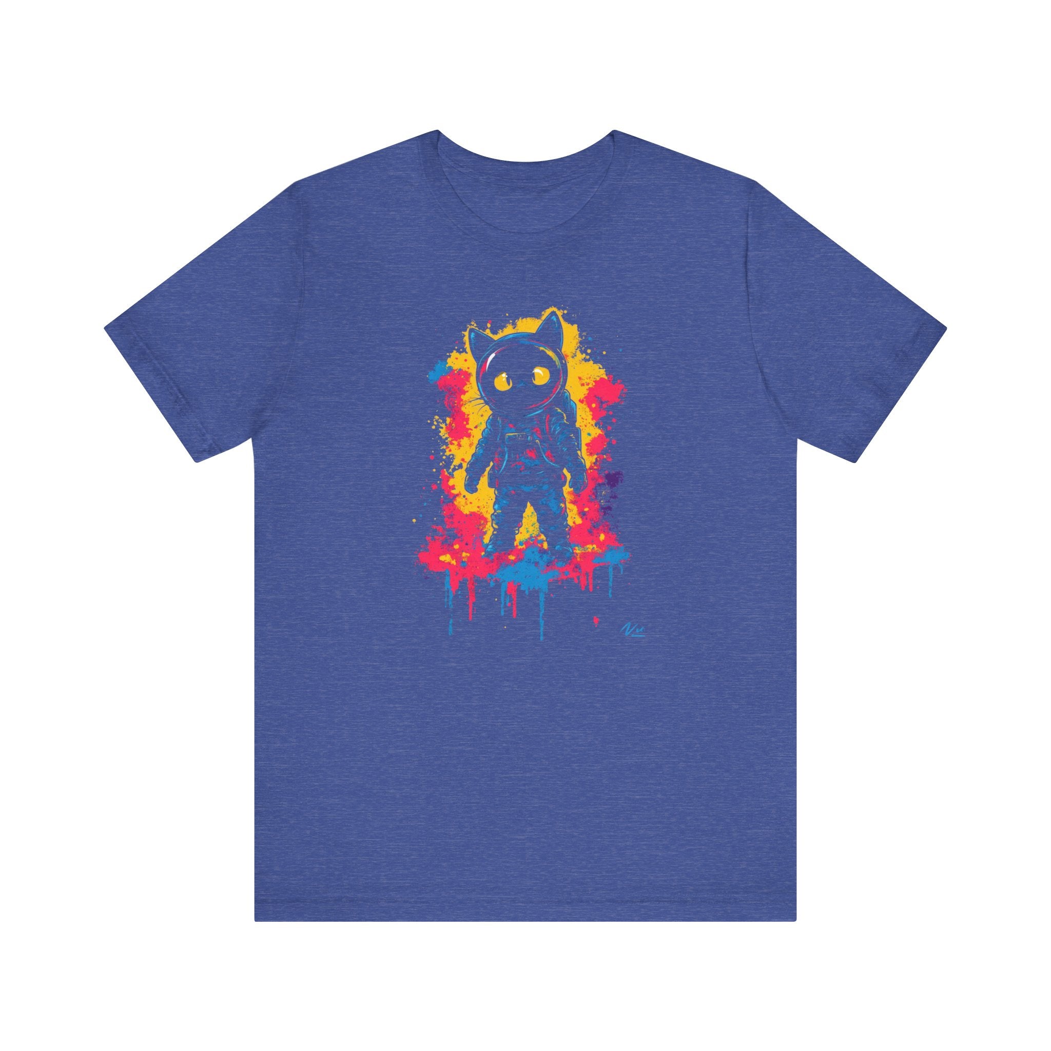 Vibrant Splash Catstronaut T-Shirt