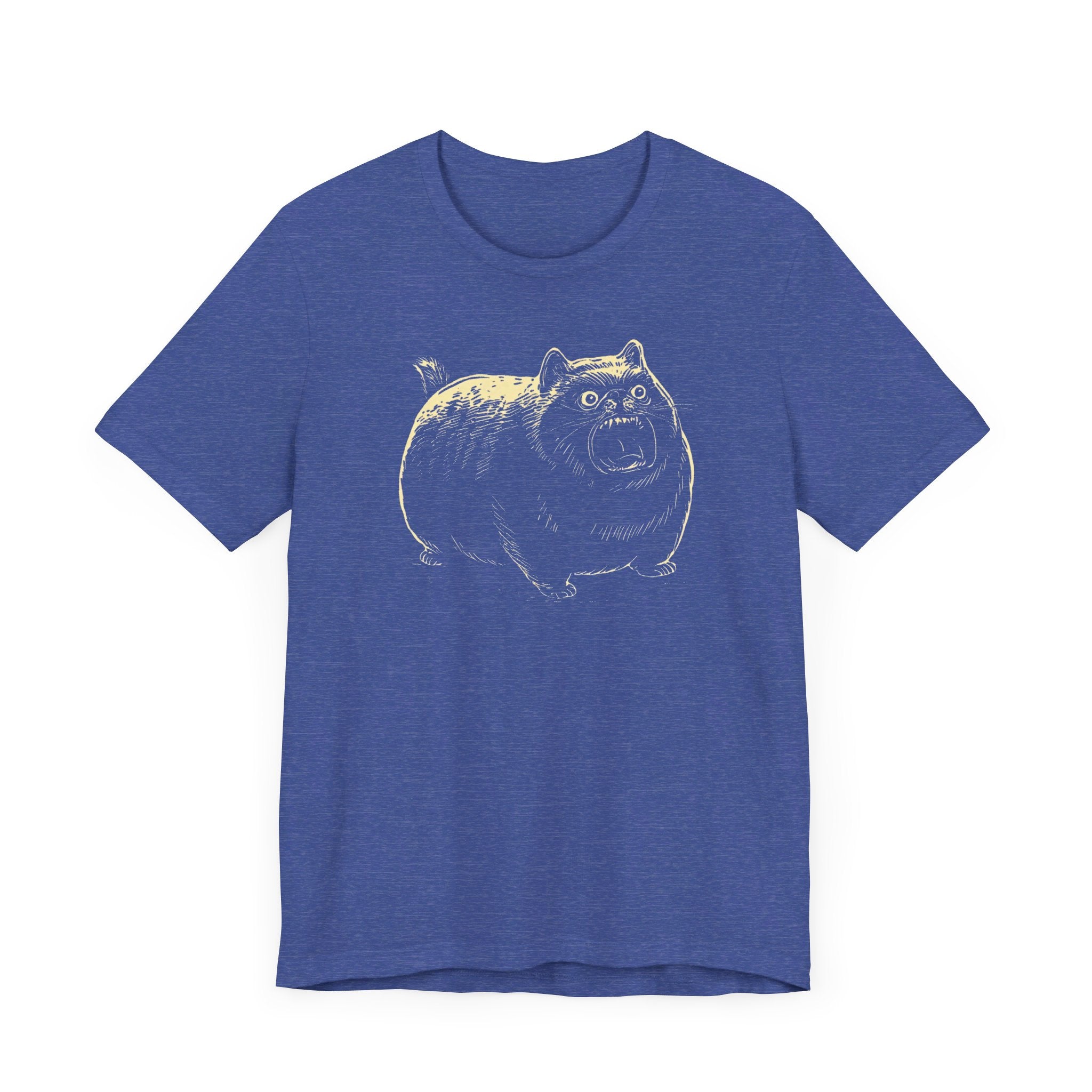 Angry Chubby Cat Graphic T-Shirt