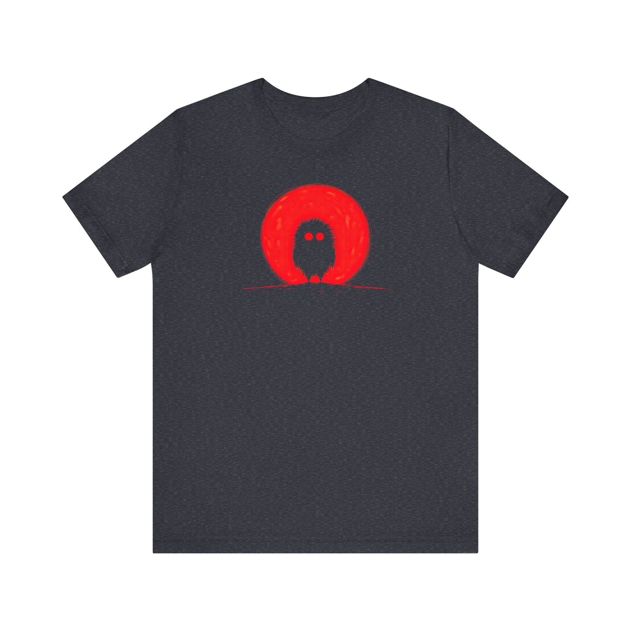 Red Moon Silhouette Creature Graphic Tee