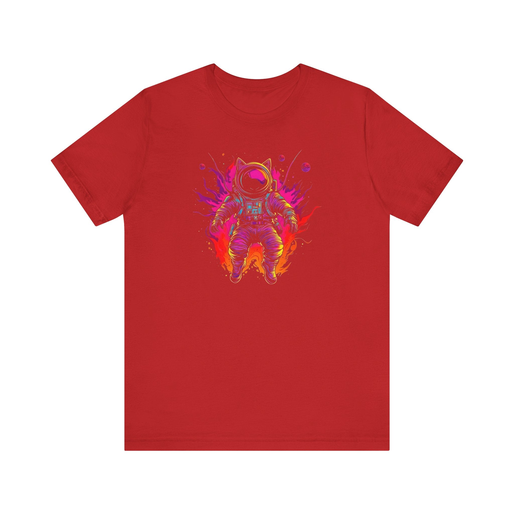 Neon Astronaut Cat T-Shirt
